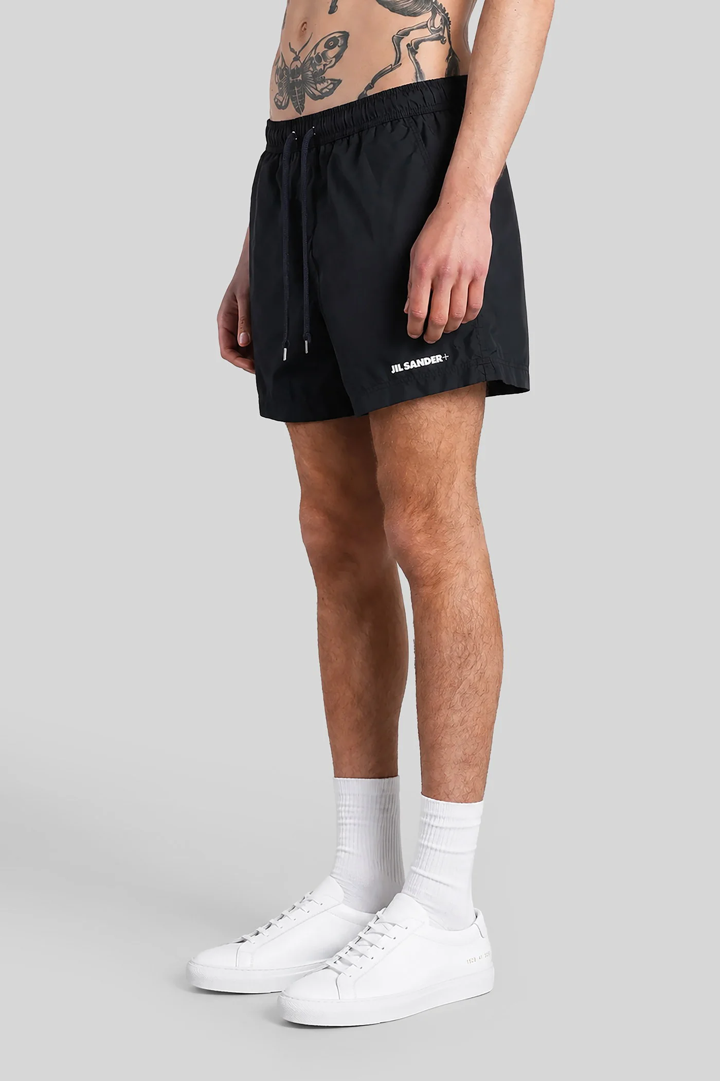 Shorts logo Beachwear in black polyamide - Image 4