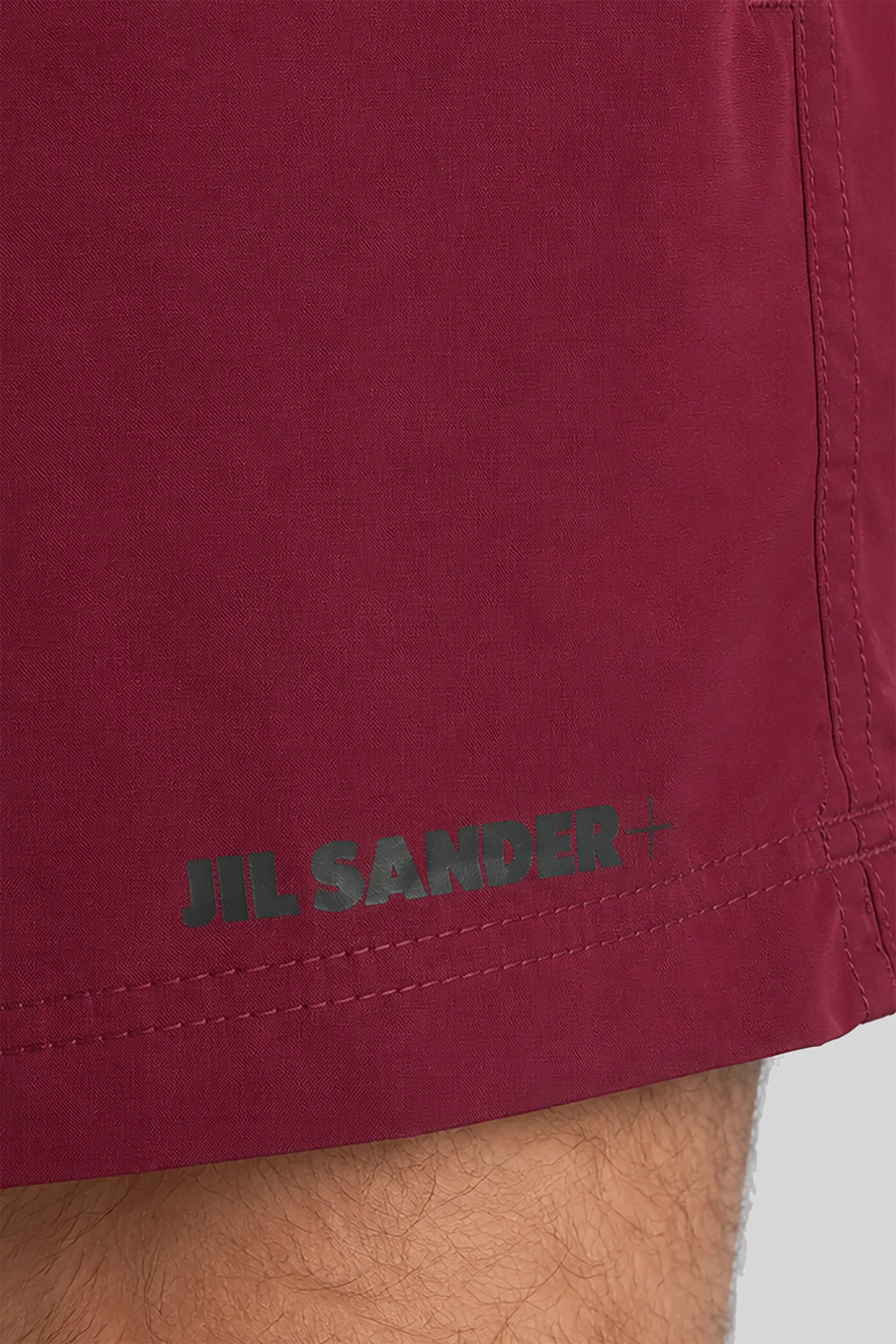 Shorts logo Beachwear in bordeaux polyamide - Image 5