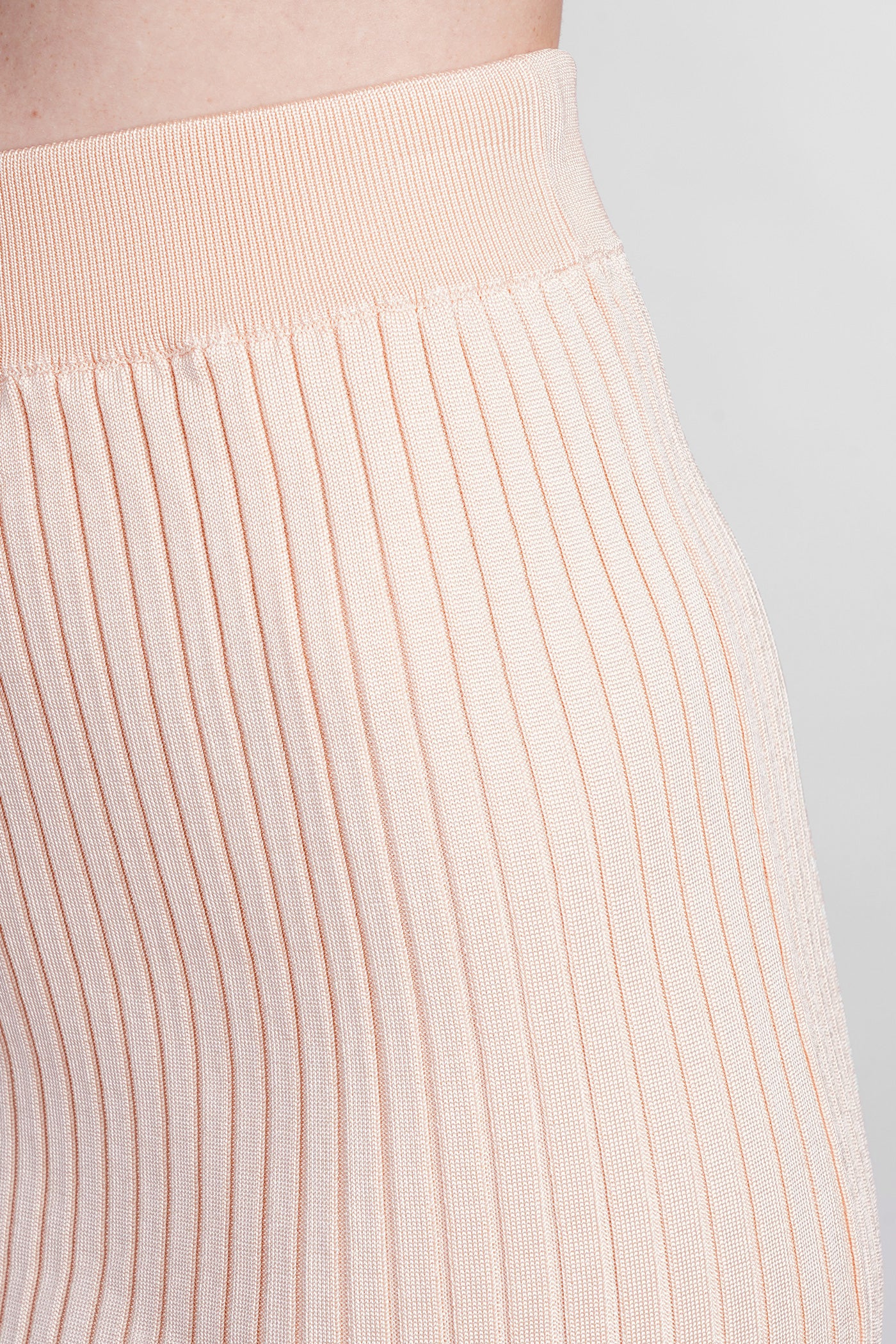 Skirt in rose-pink viscose - Image 5