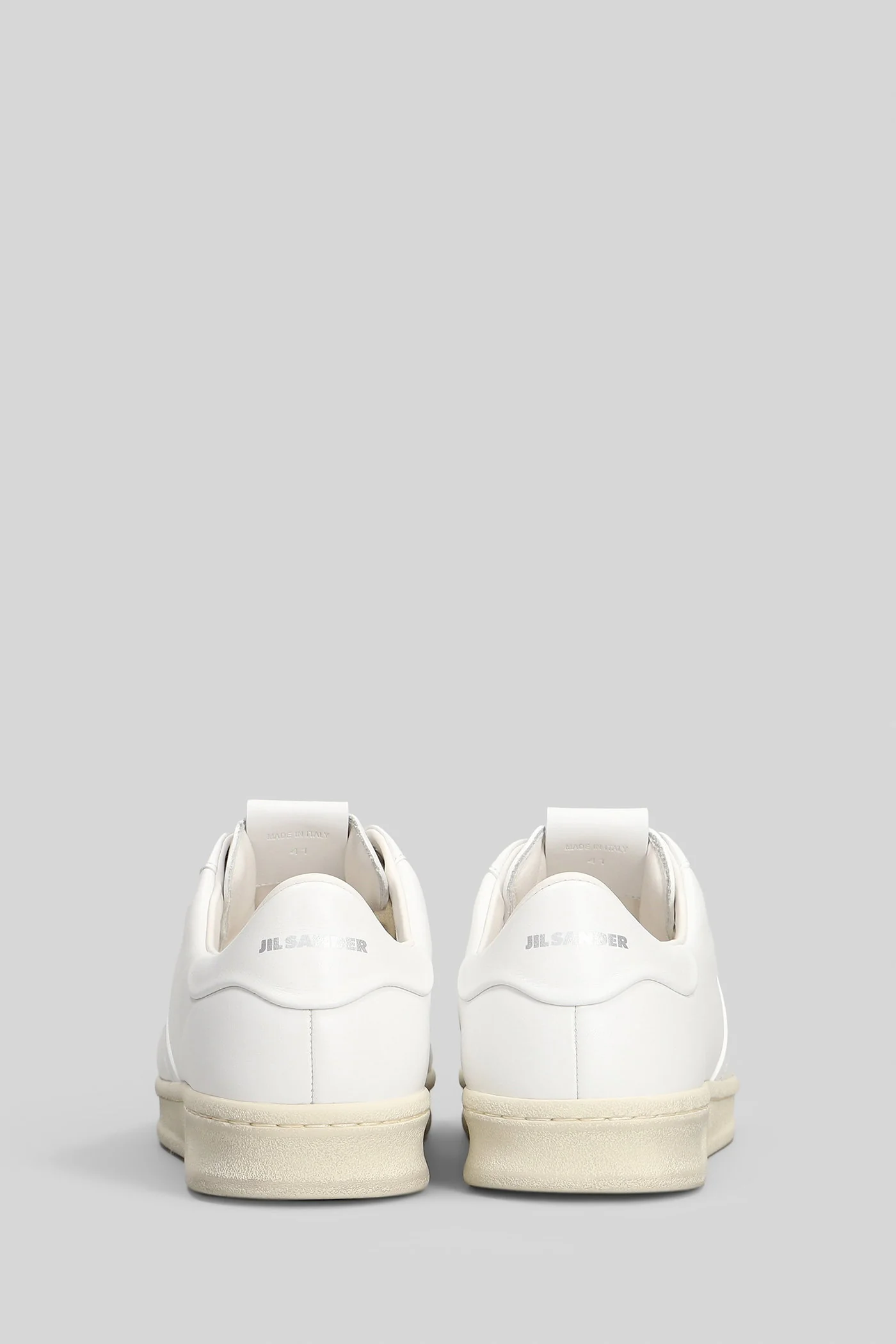 Sneakers in white leather - Image 4