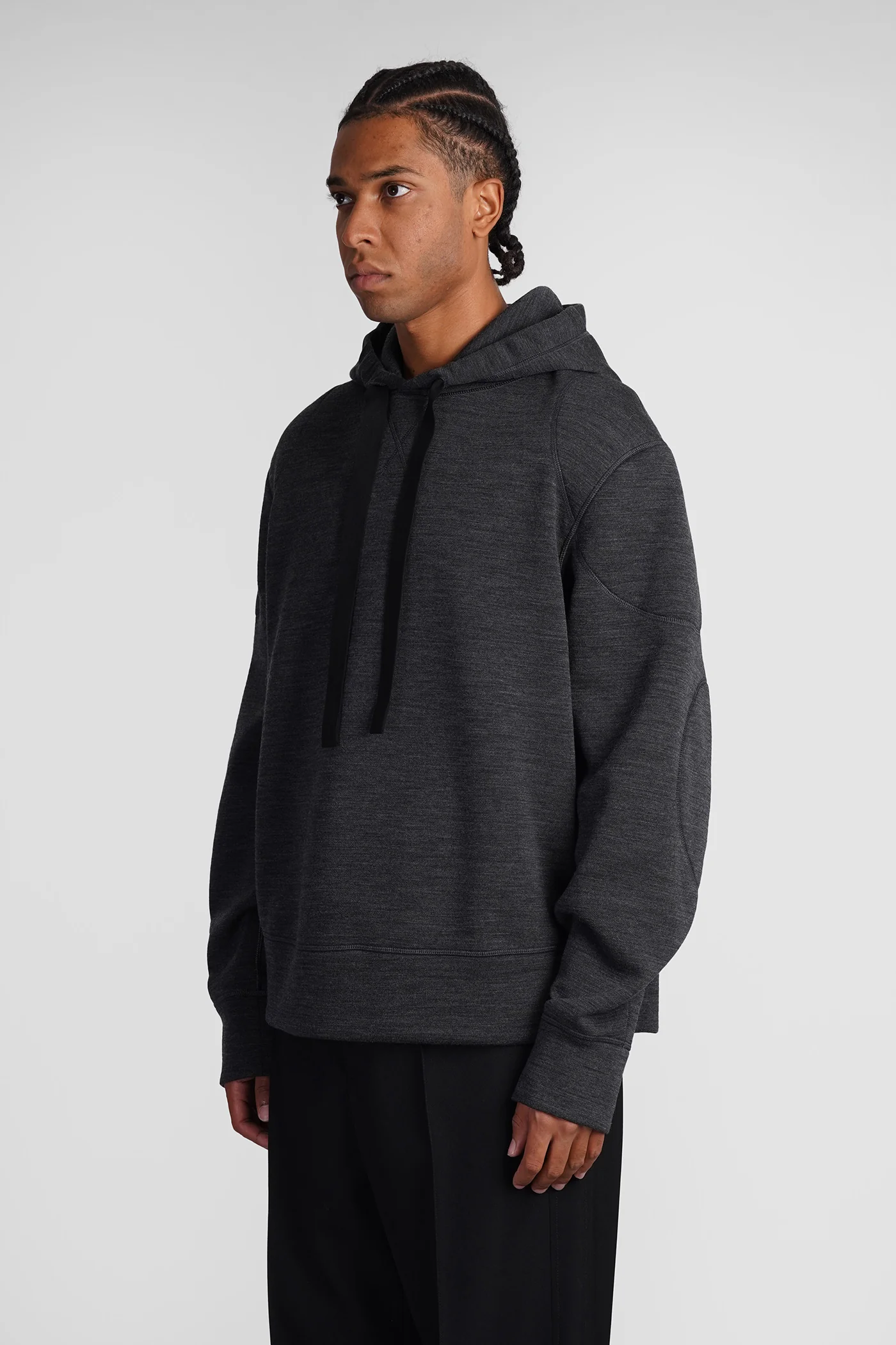 Sweatshirt in grey wool - Image 4