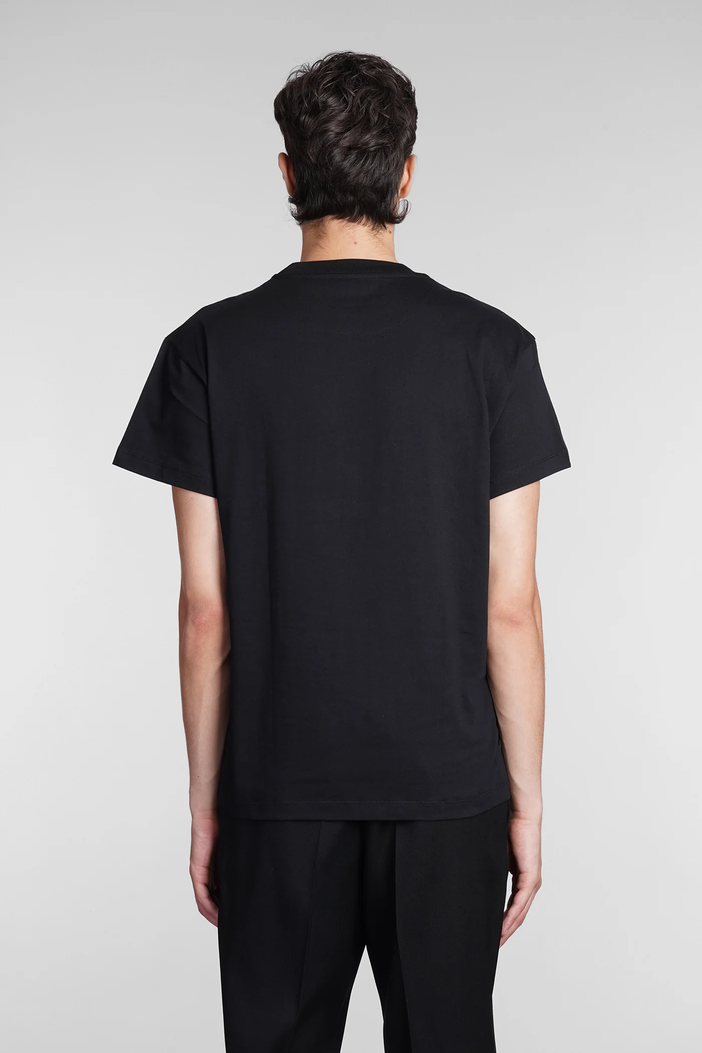 T-Shirt 3-pack in black cotton - Image 4