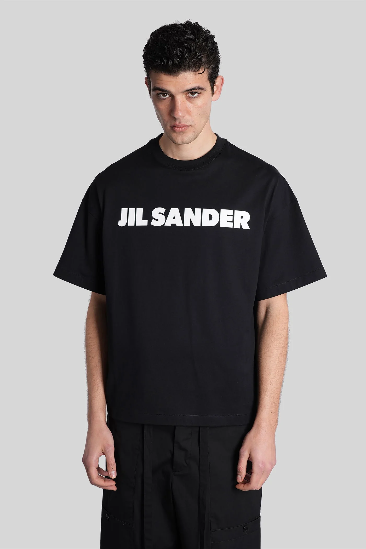 T-shirt cn ss T-Shirt in black cotton