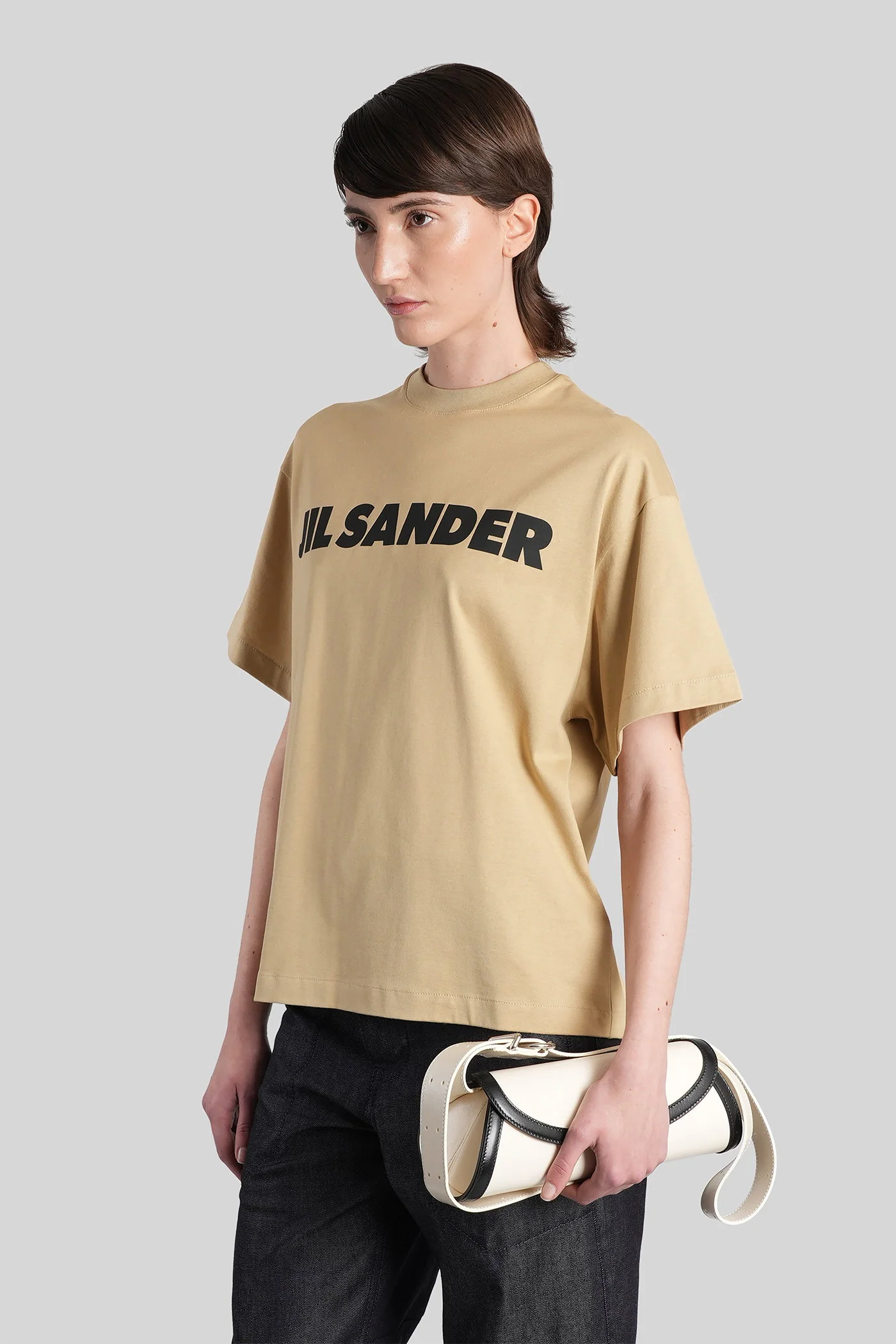 T-Shirt in beige cotton - Image 4