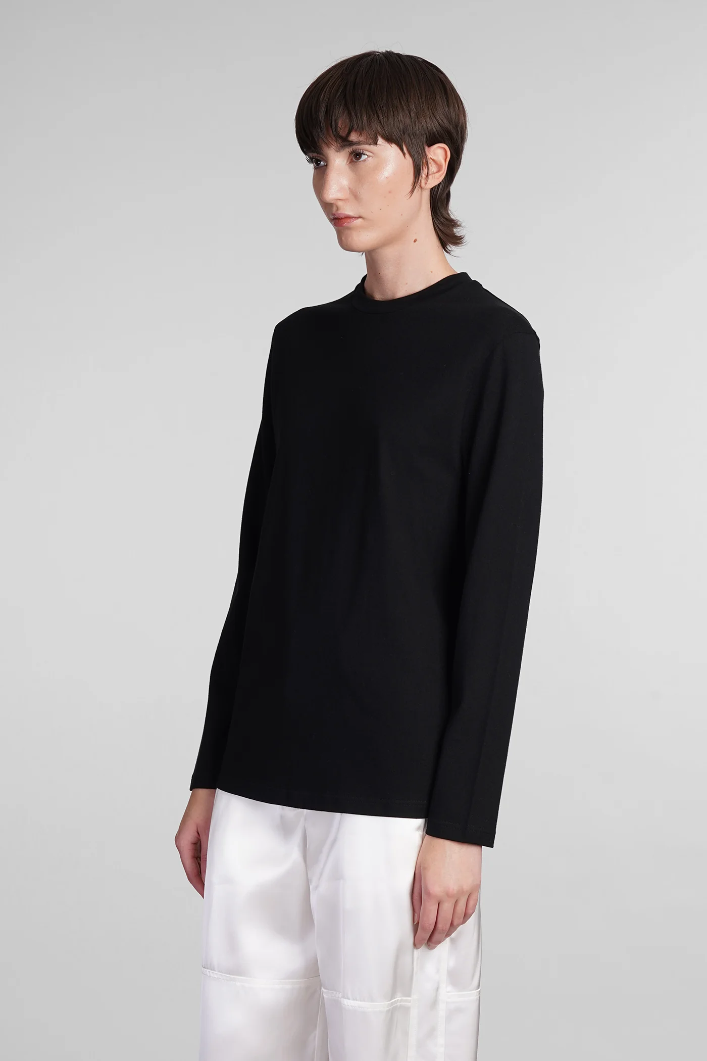 T-Shirt in black cotton - Image 4