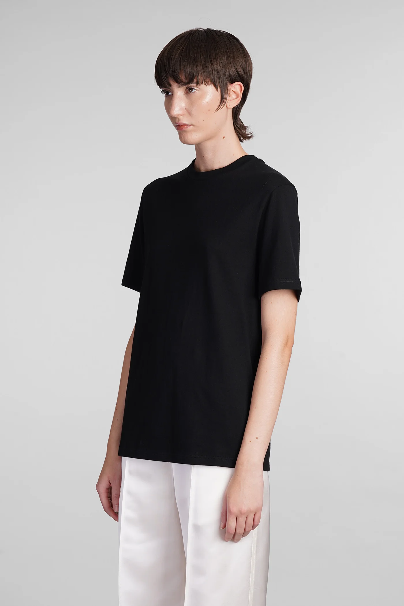 T-Shirt in black cotton - Image 4
