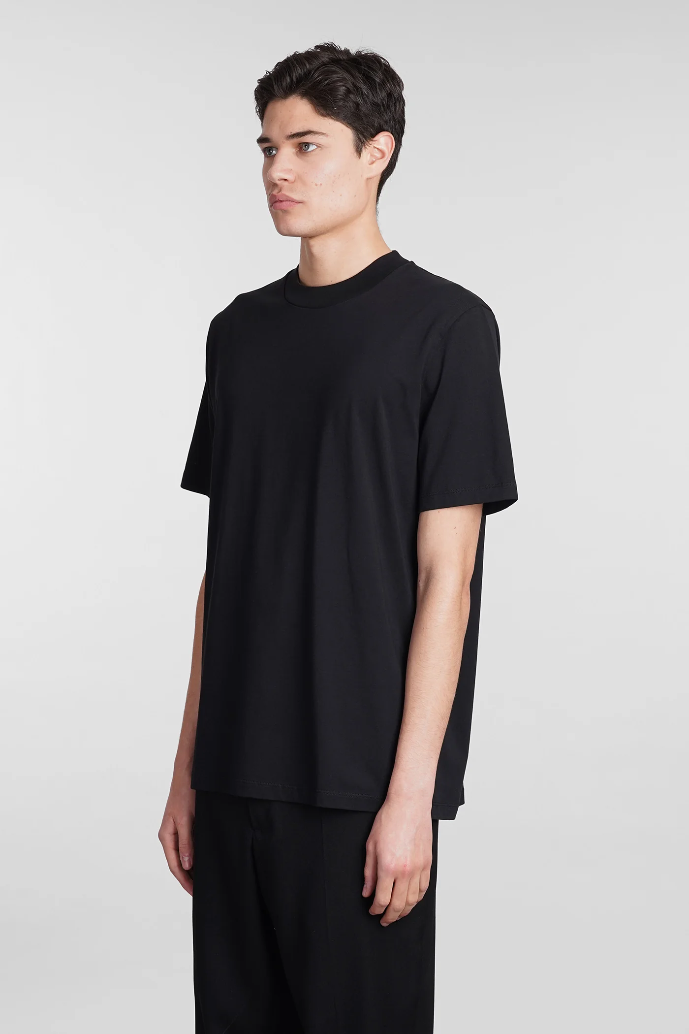 T-Shirt in black cotton - Image 4
