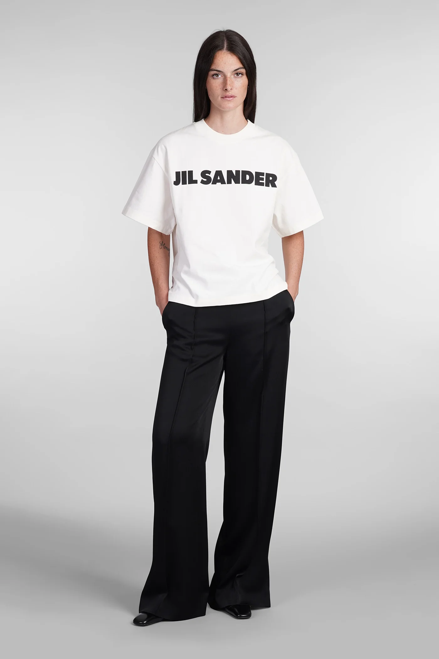T-Shirt in white cotton - Image 2