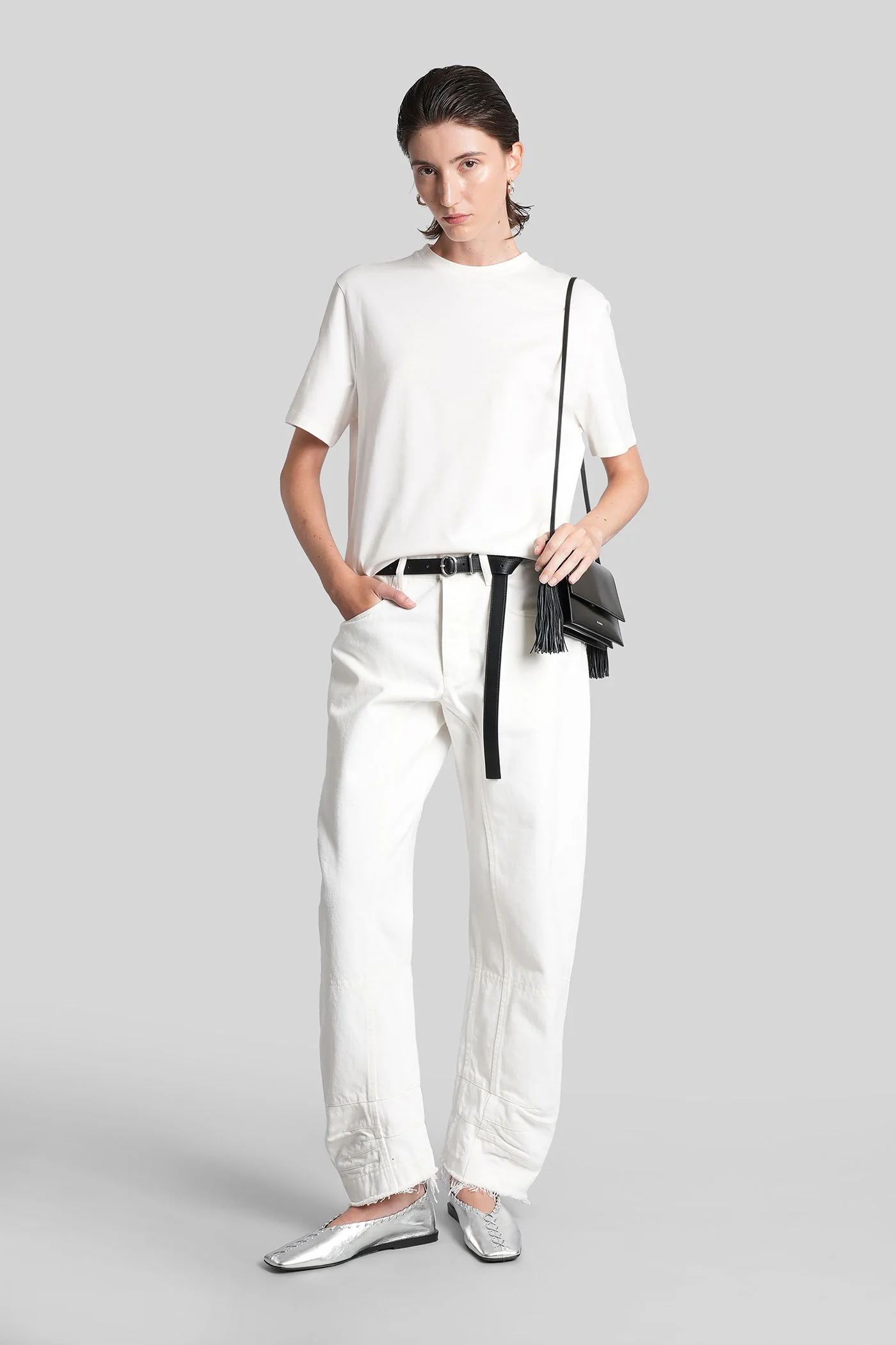 T-Shirt in white cotton - Image 2