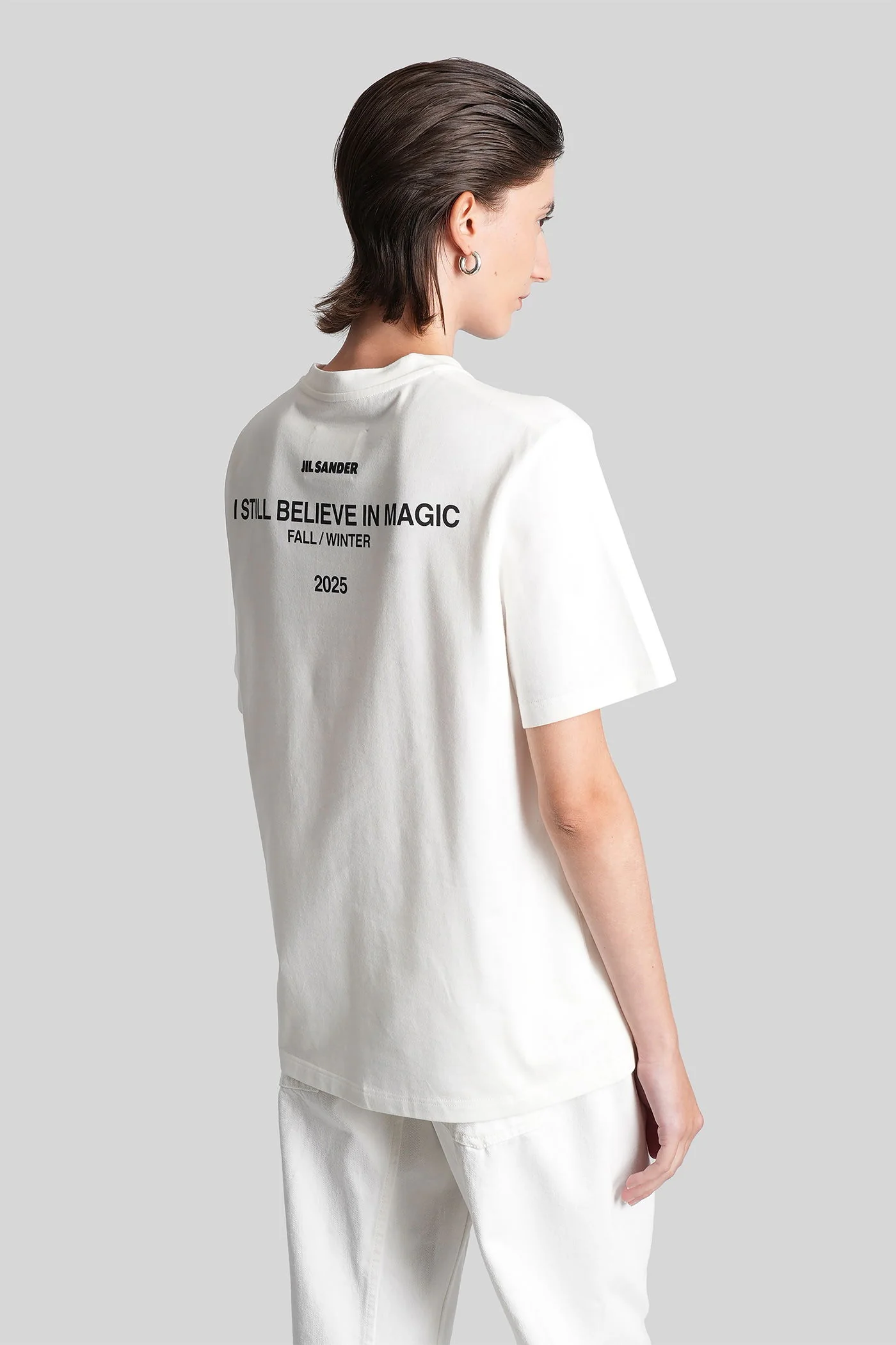 T-Shirt in white cotton - Image 3
