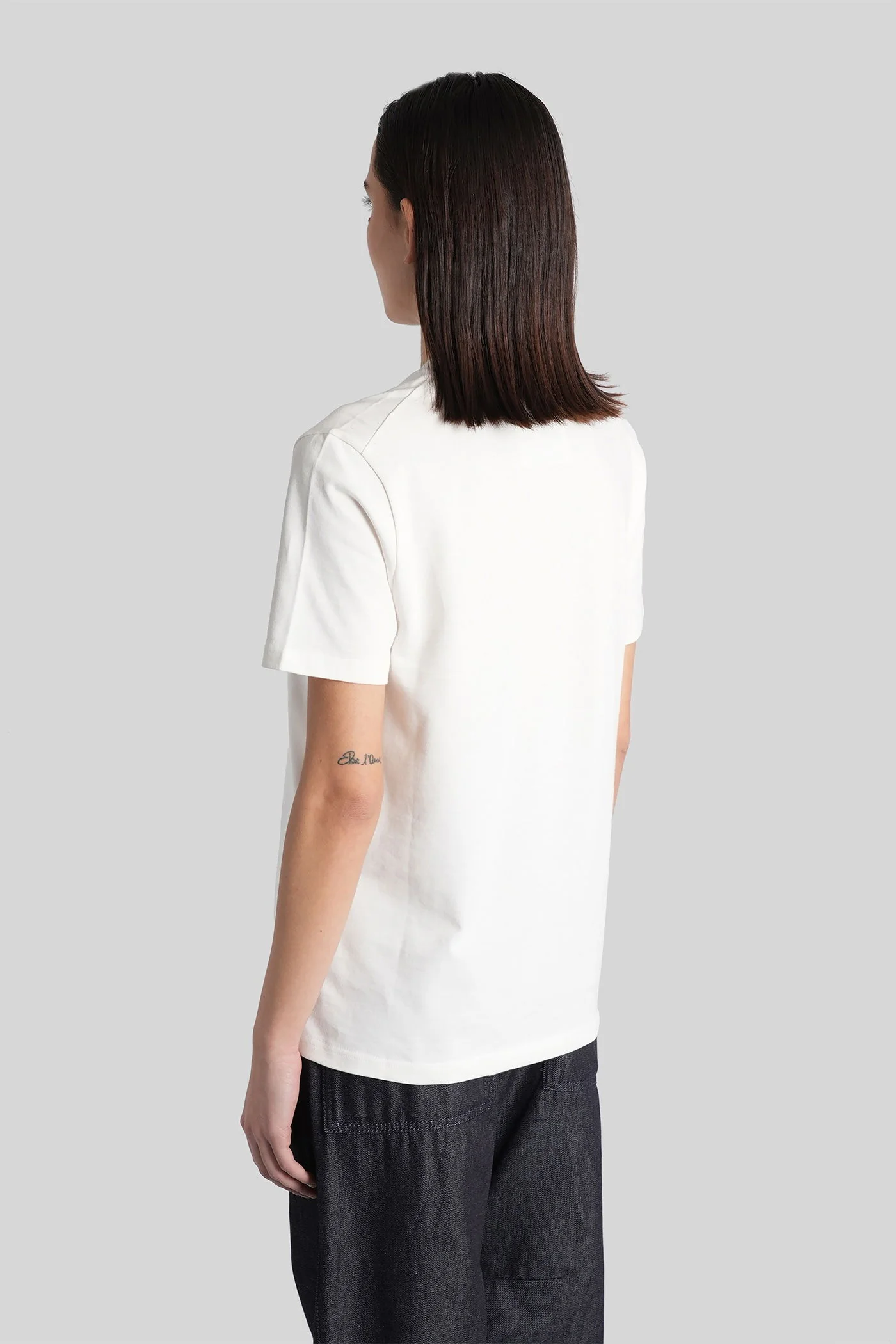 T-Shirt in white cotton - Image 3