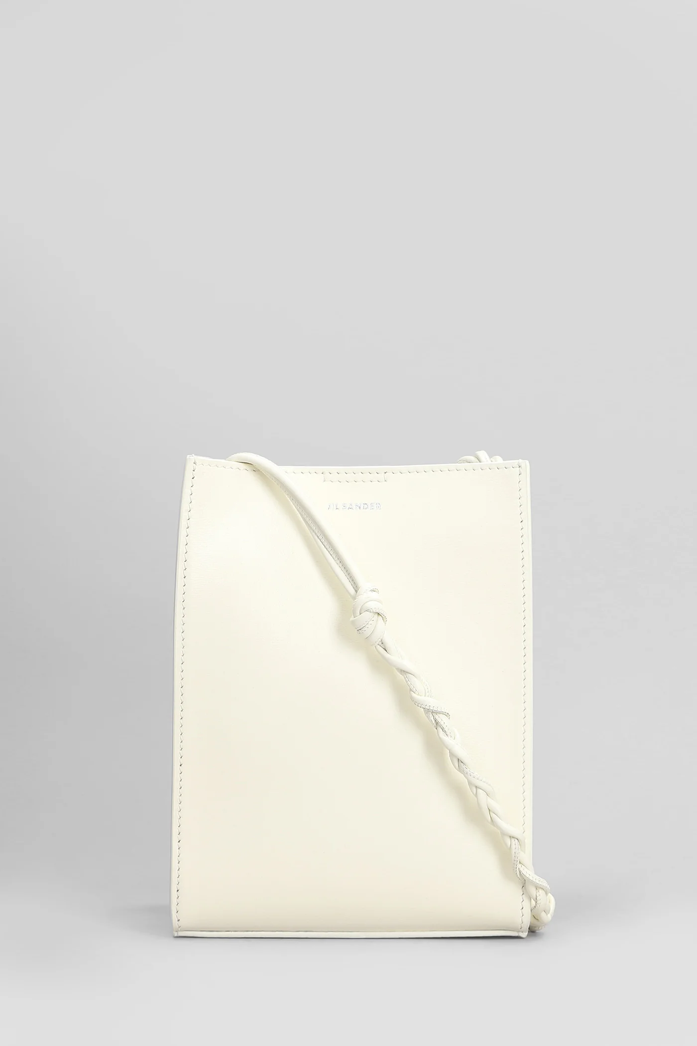 Tangle Shoulder bag in beige leather