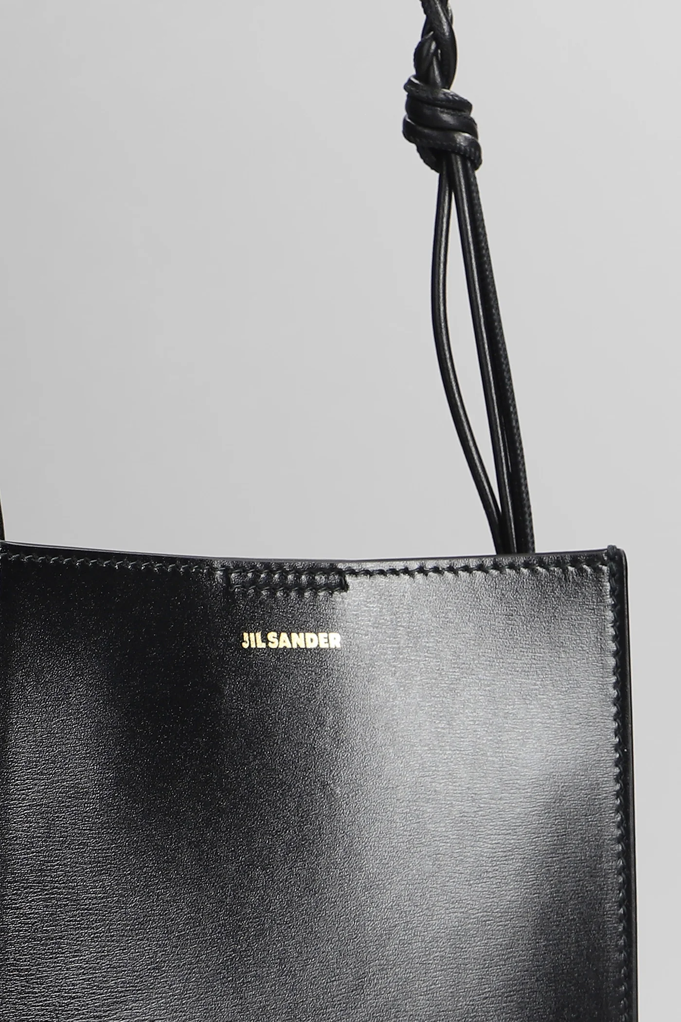 Tangle Shoulder bag in black leather - Image 4
