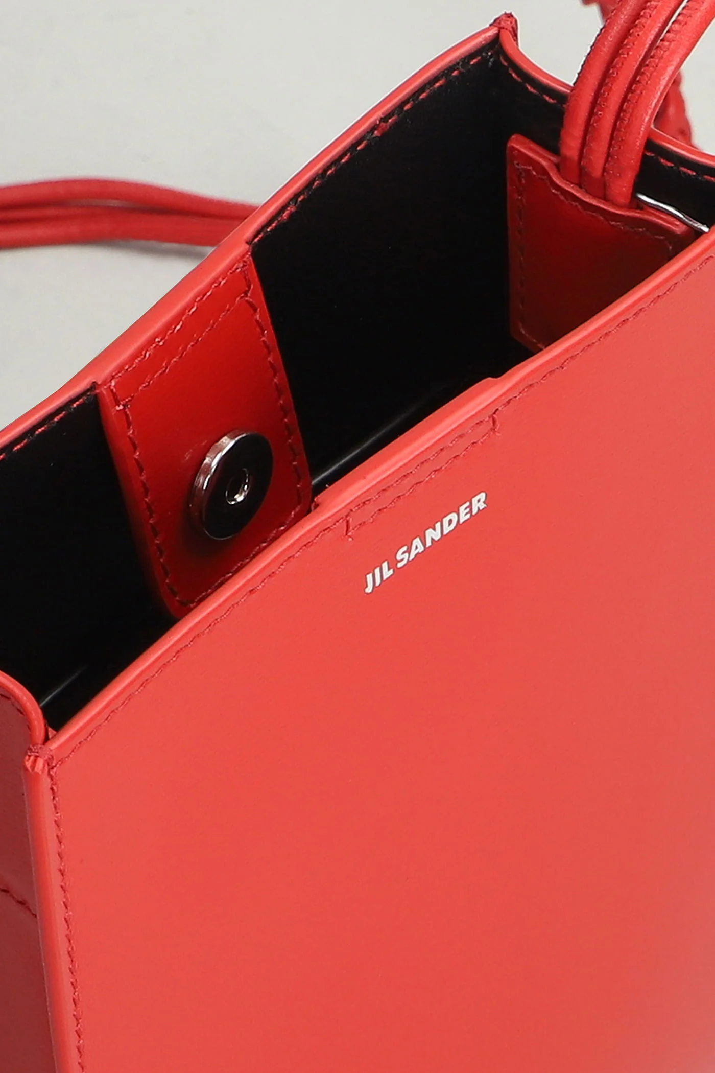 Tangle Shoulder bag in red leather - Image 4