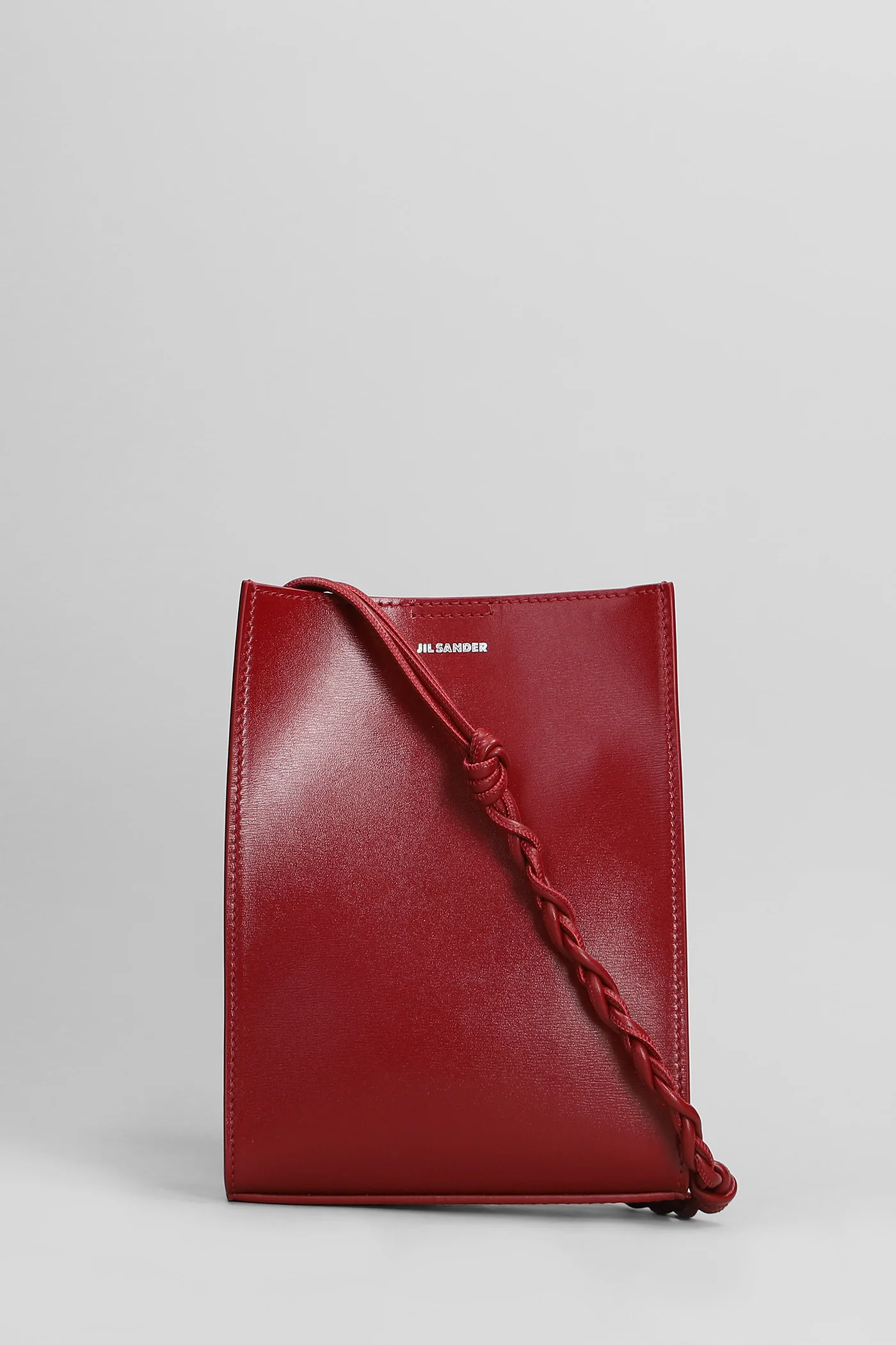 Tangle Shoulder bag in red leather