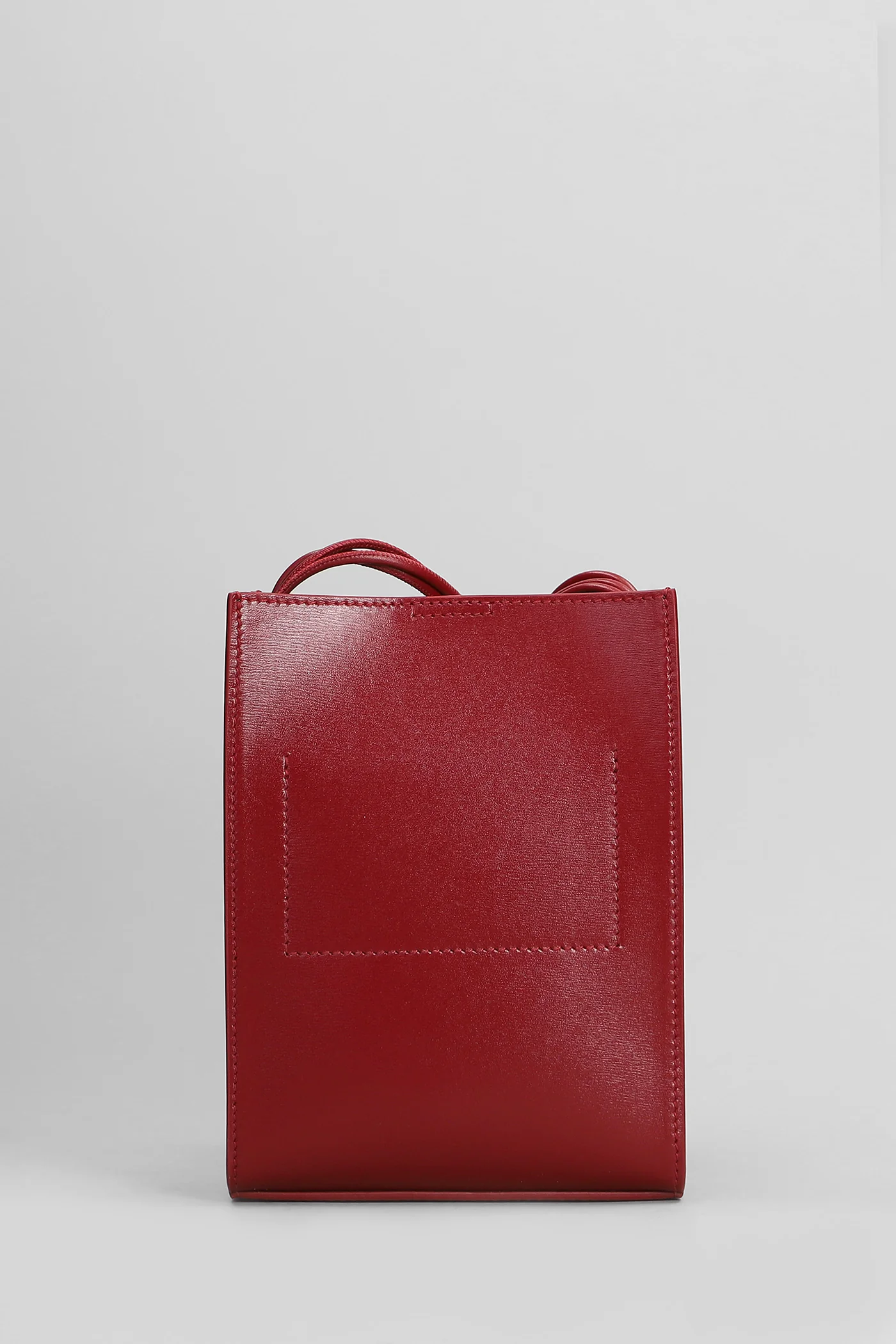 Tangle Shoulder bag in red leather - Image 3