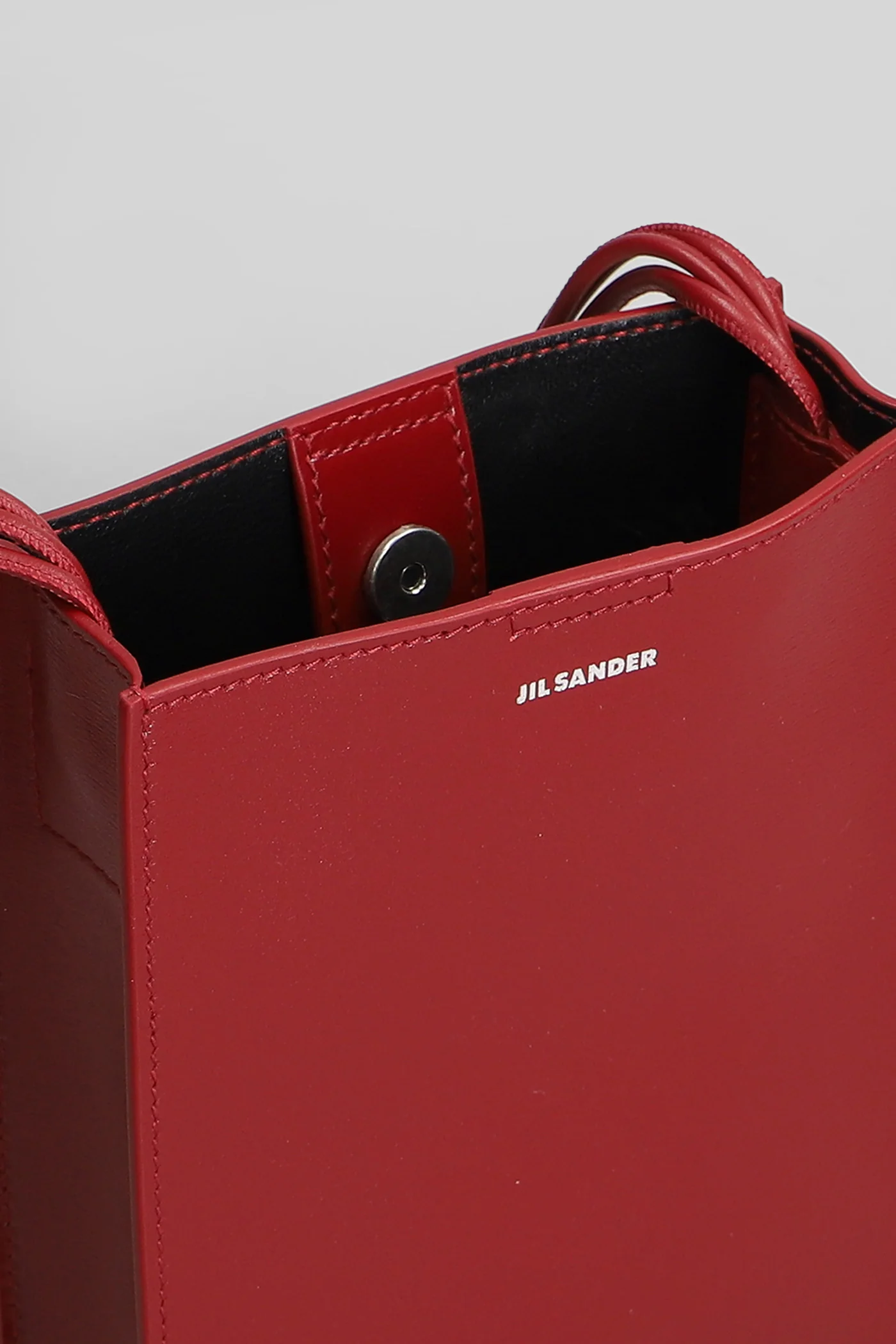 Tangle Shoulder bag in red leather - Image 4
