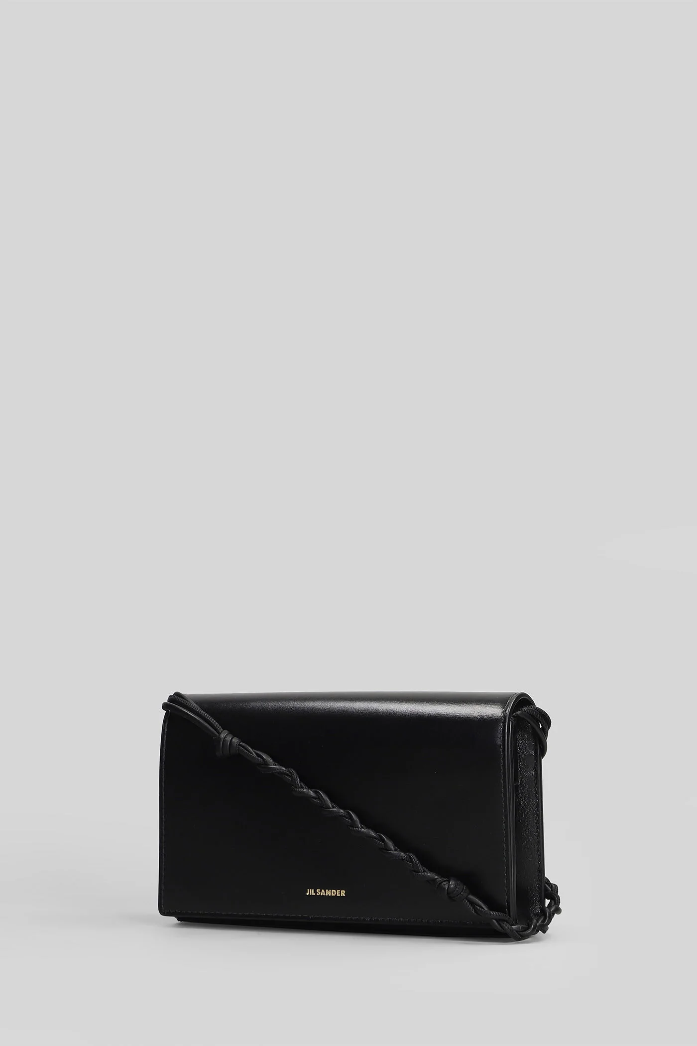 Triangle wallet Shoulder bag in black leather - Image 2