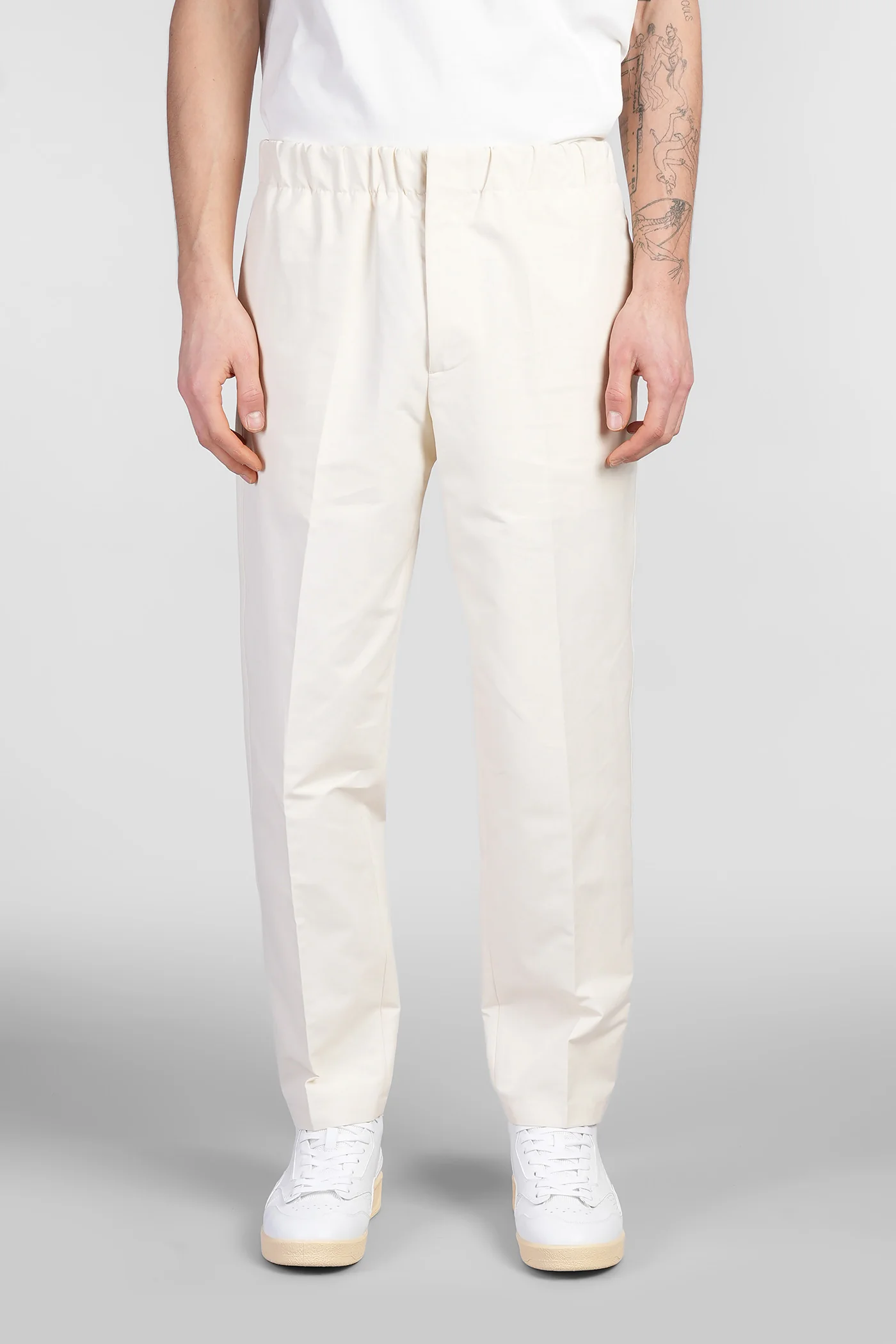Trousers 06 Pants in beige cotton