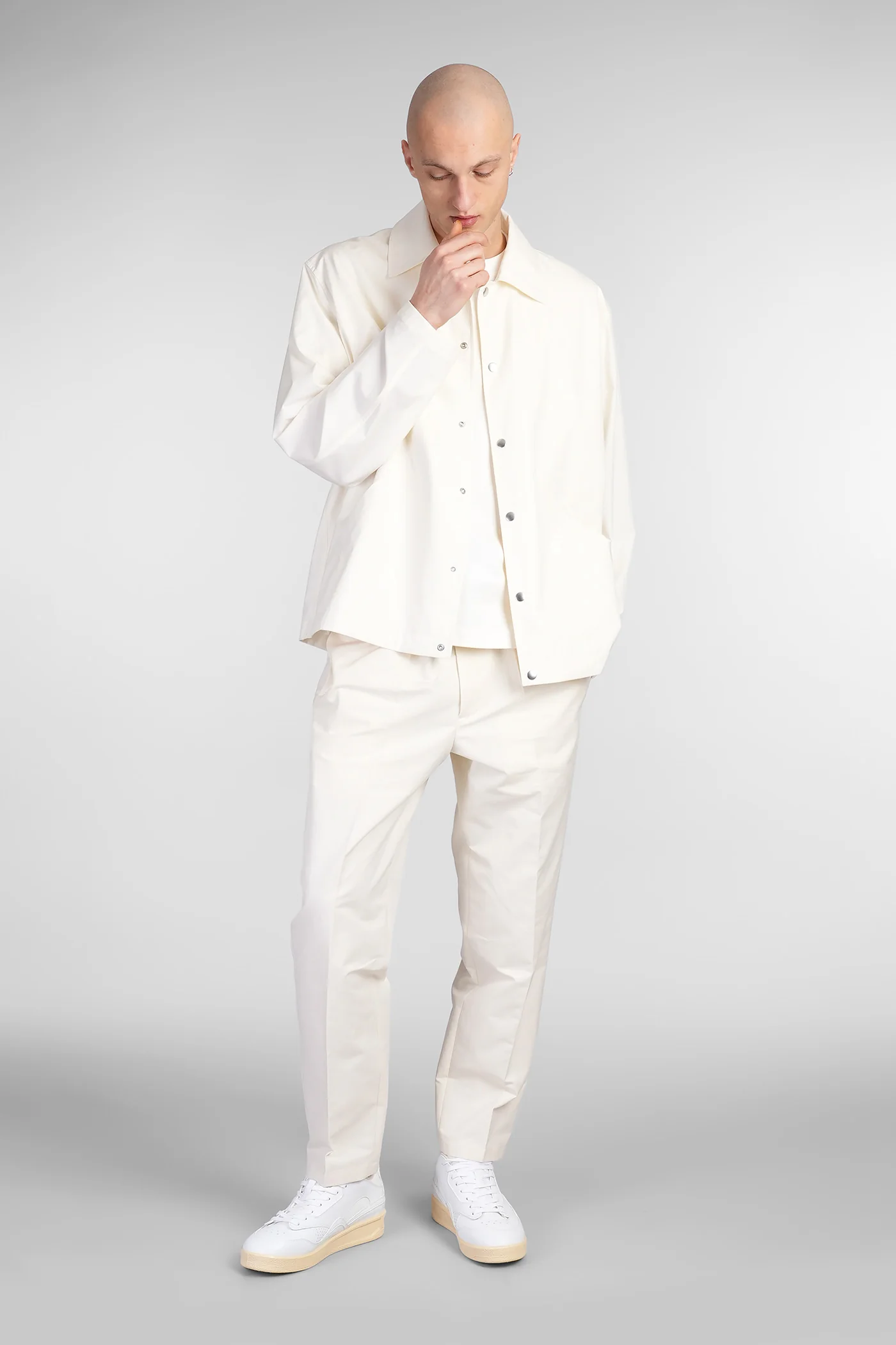 Trousers 06 Pants in beige cotton - Image 2