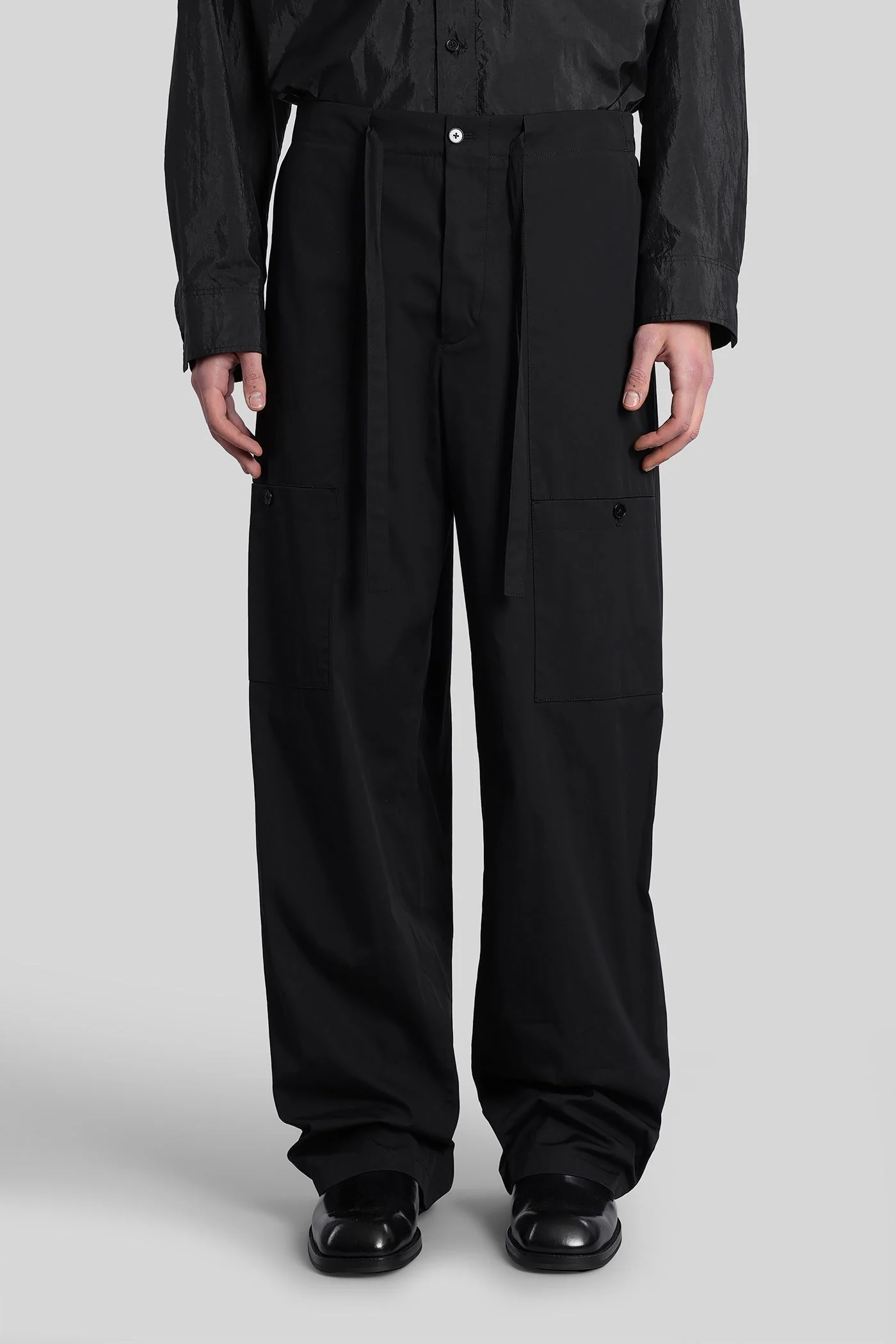 Trousers 295 Pants in black cotton - Image 6