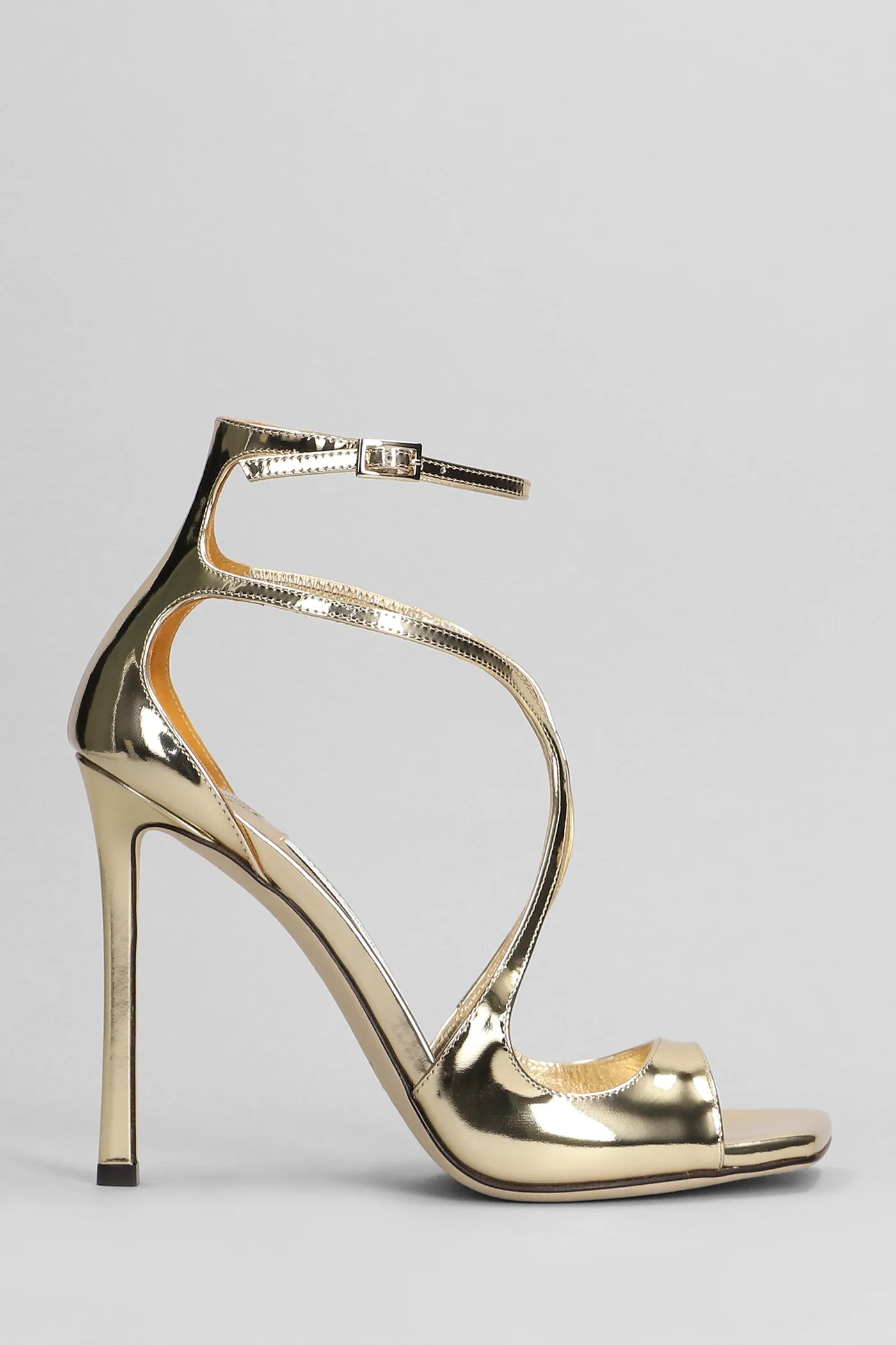 Azia 110 Sandals in gold leather