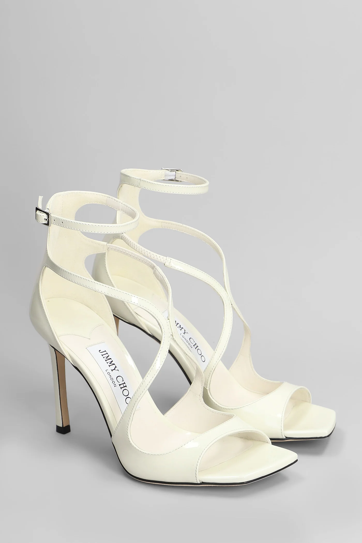 Azia 95 Sandals in beige patent leather - Image 2