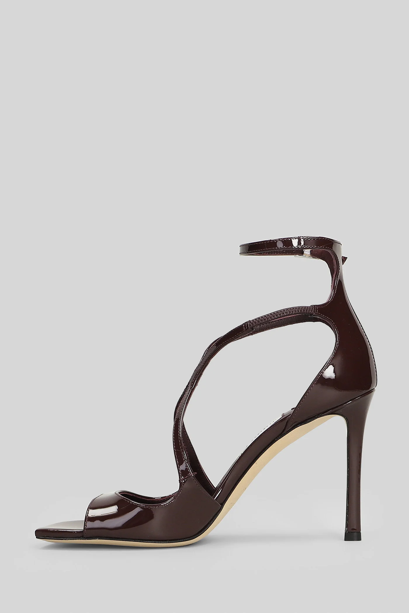 Azia 95 Sandals in bordeaux patent leather - Image 3