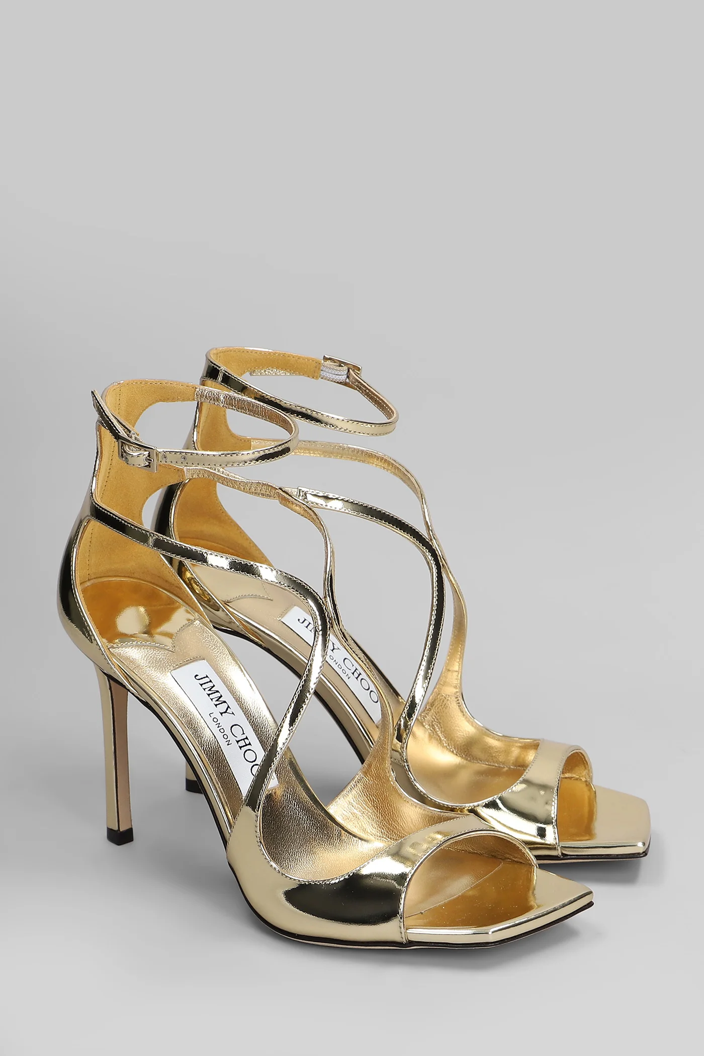 Azia 95 Sandals in gold leather - Image 2