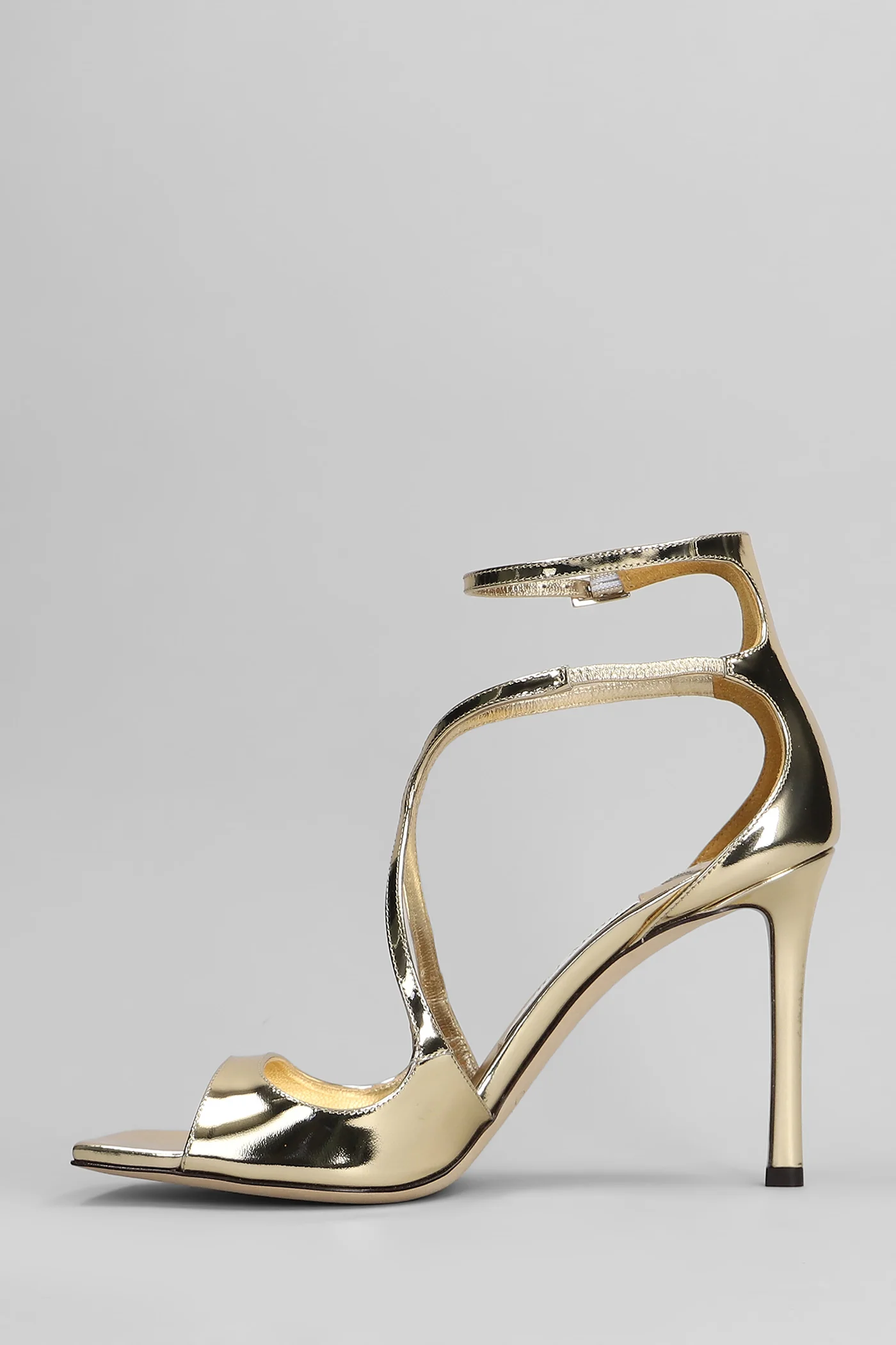 Azia 95 Sandals in gold leather - Image 3