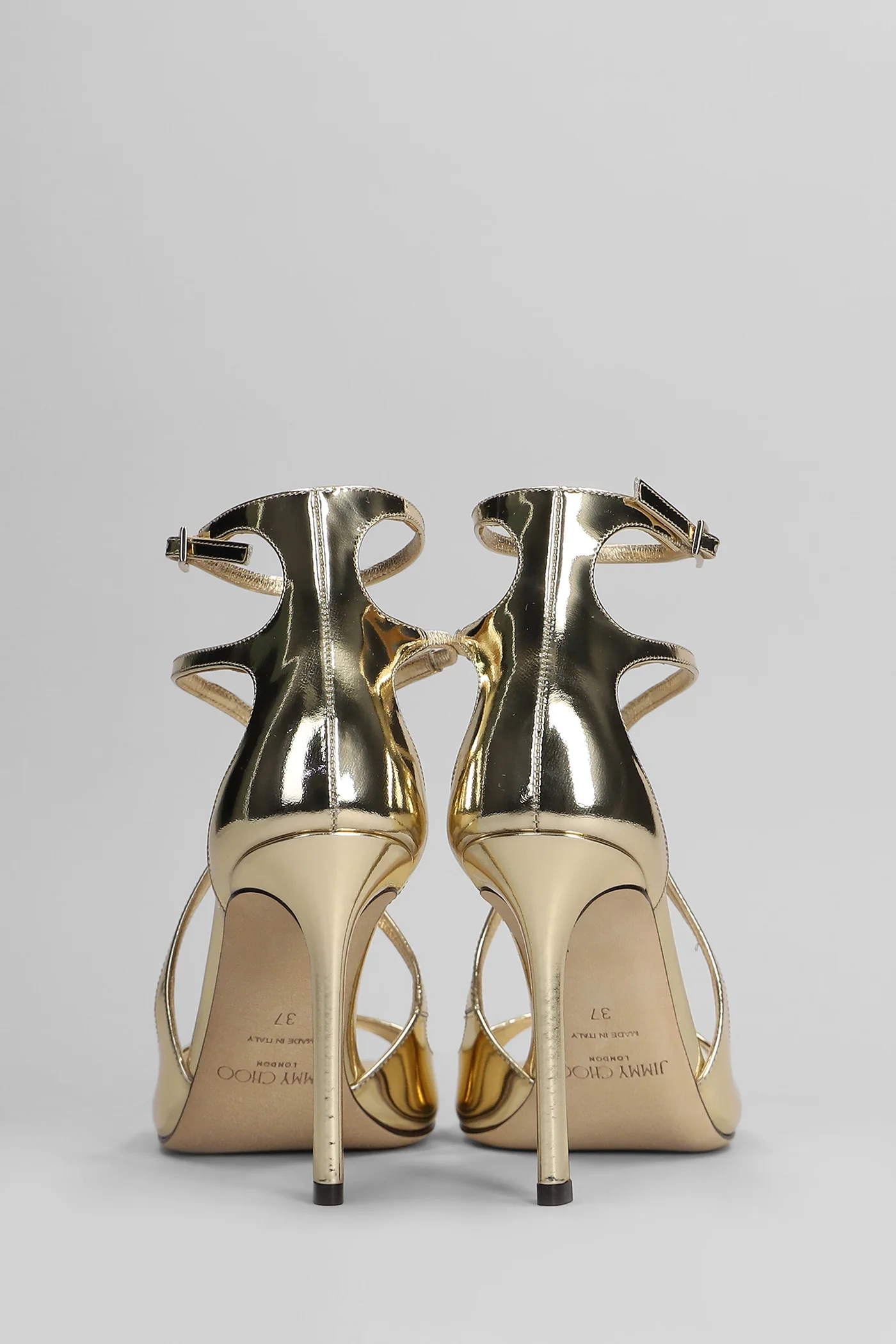 Azia 95 Sandals in gold leather - Image 4