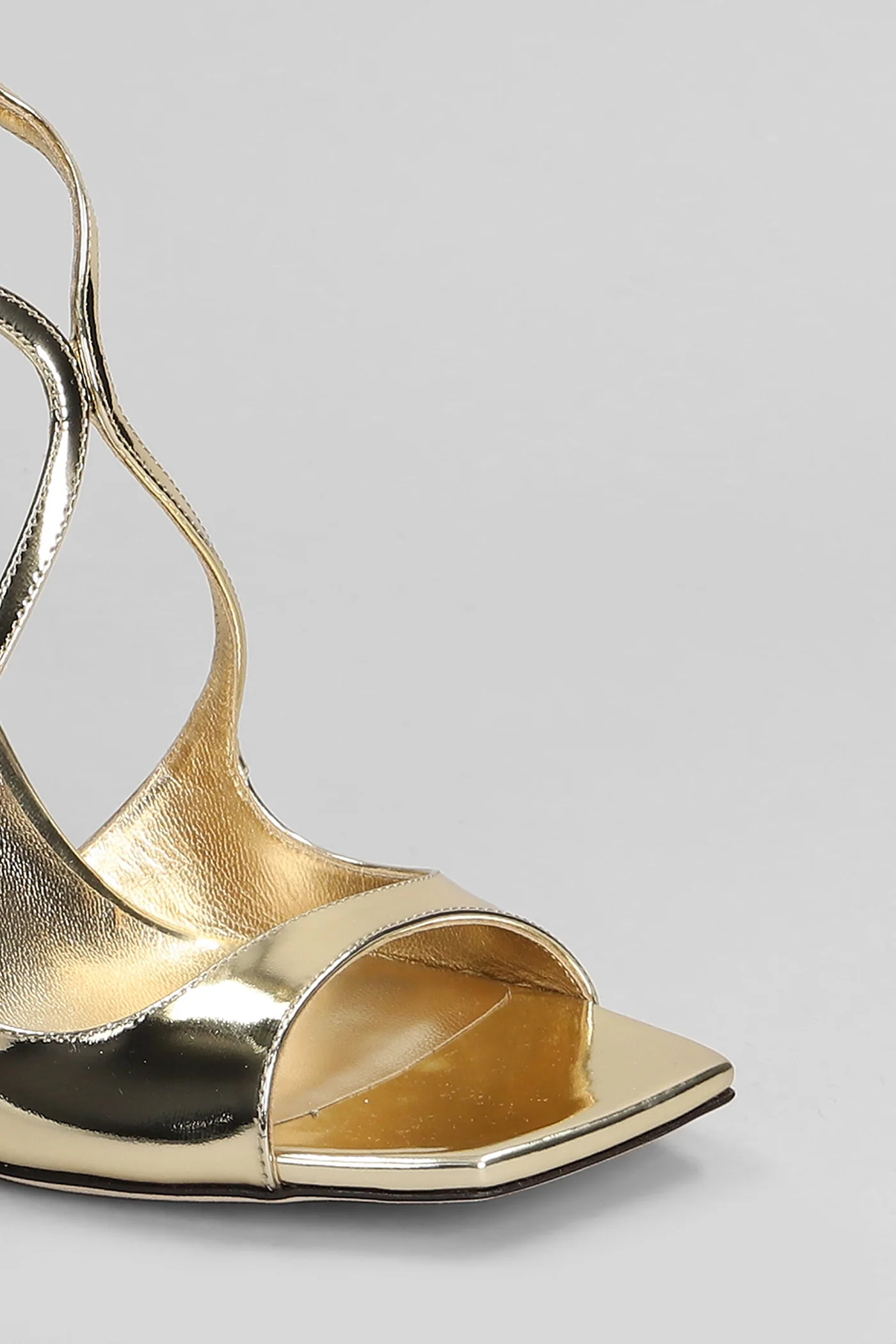 Azia 95 Sandals in gold leather - Image 5