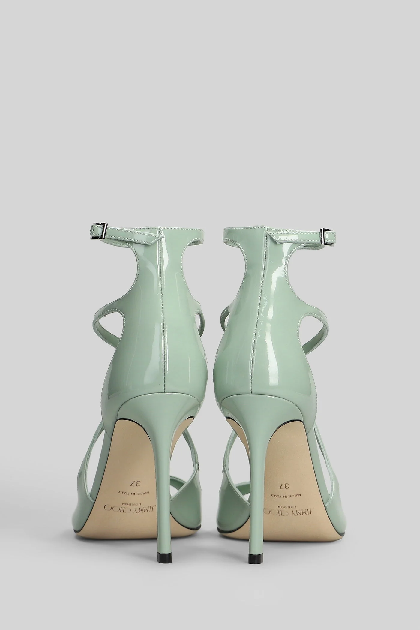 Azia 95 Sandals in green patent leather - Image 4