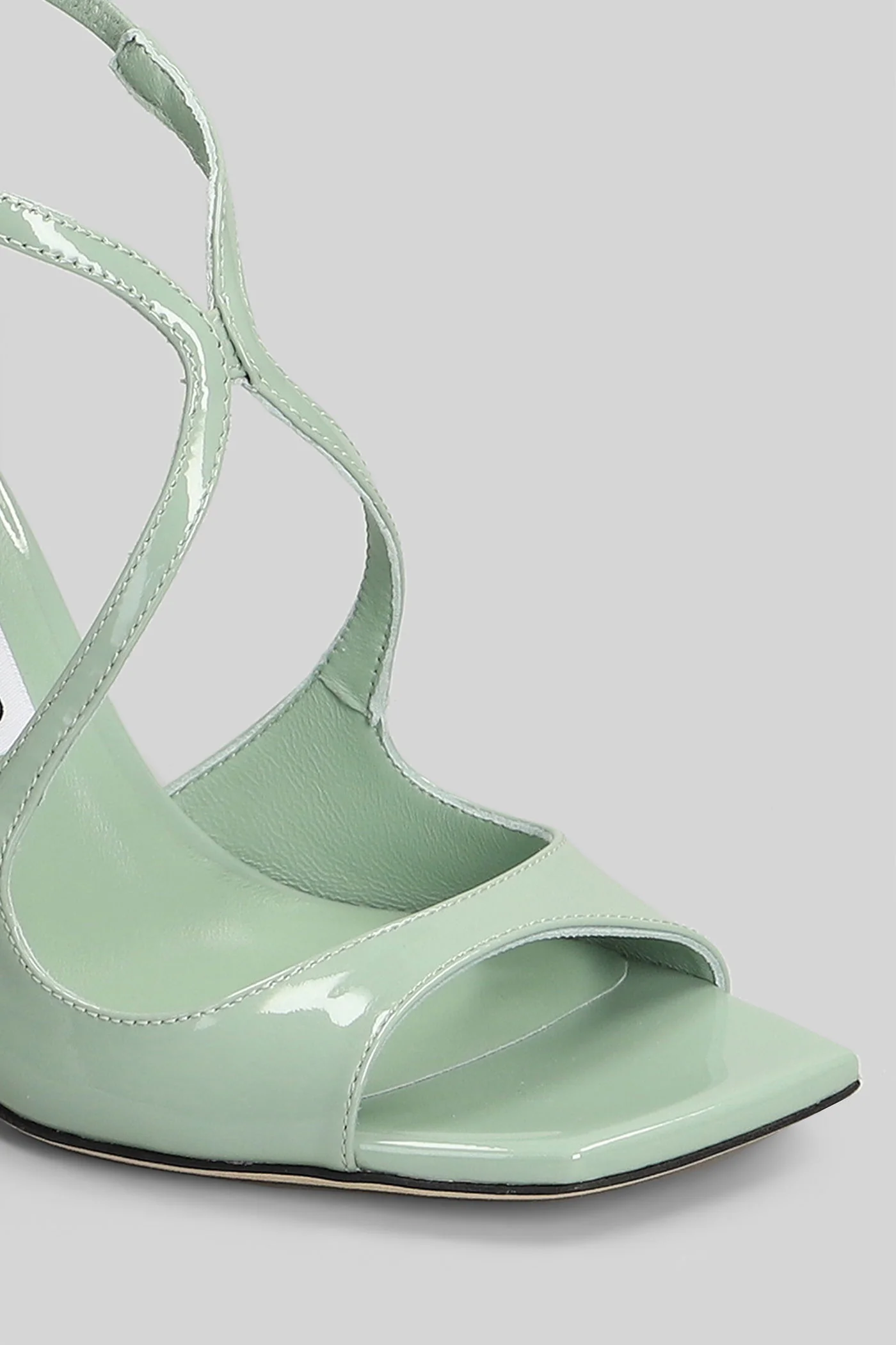 Azia 95 Sandals in green patent leather - Image 5