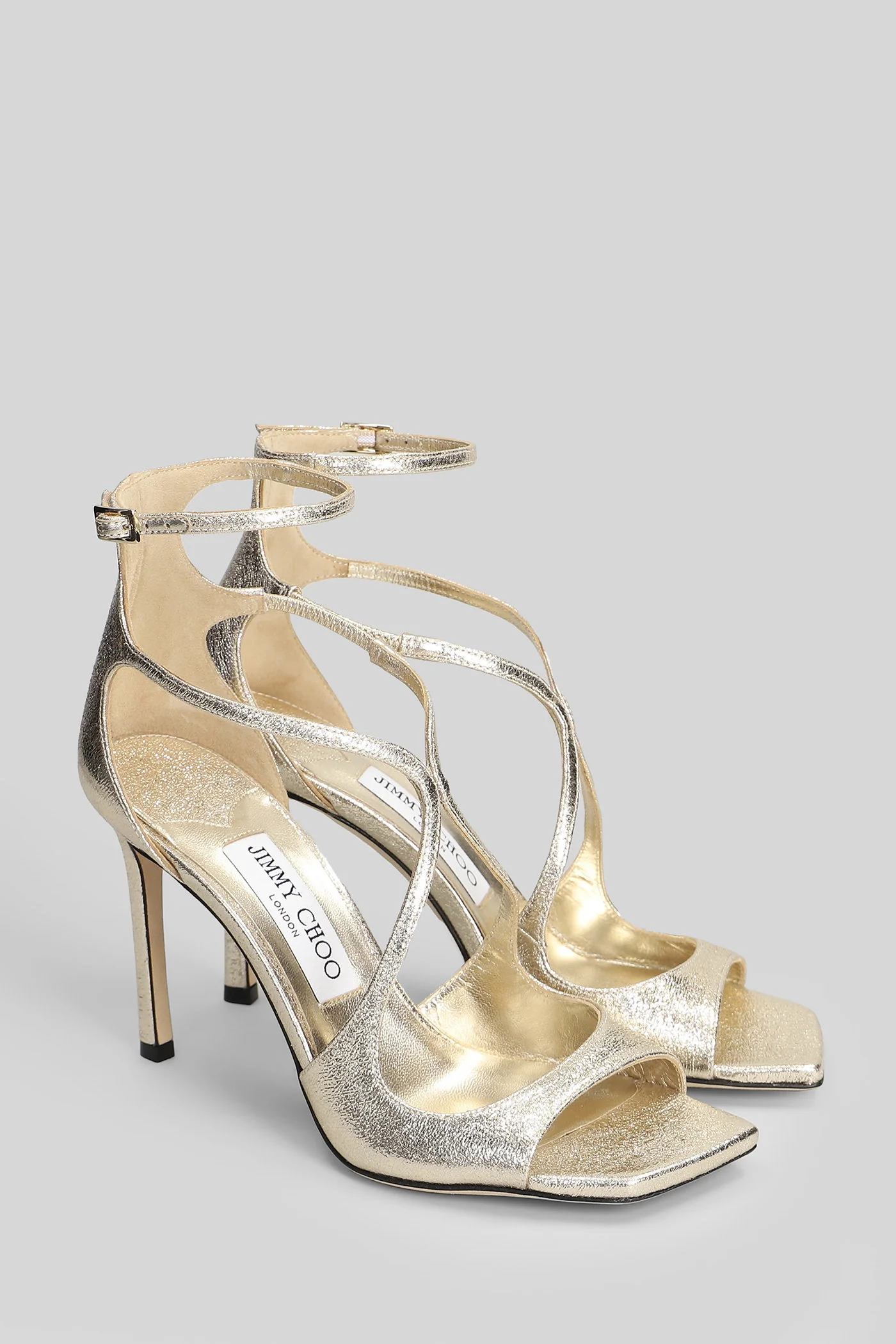 Azia 95 Sandals in platinum cotton - Image 2