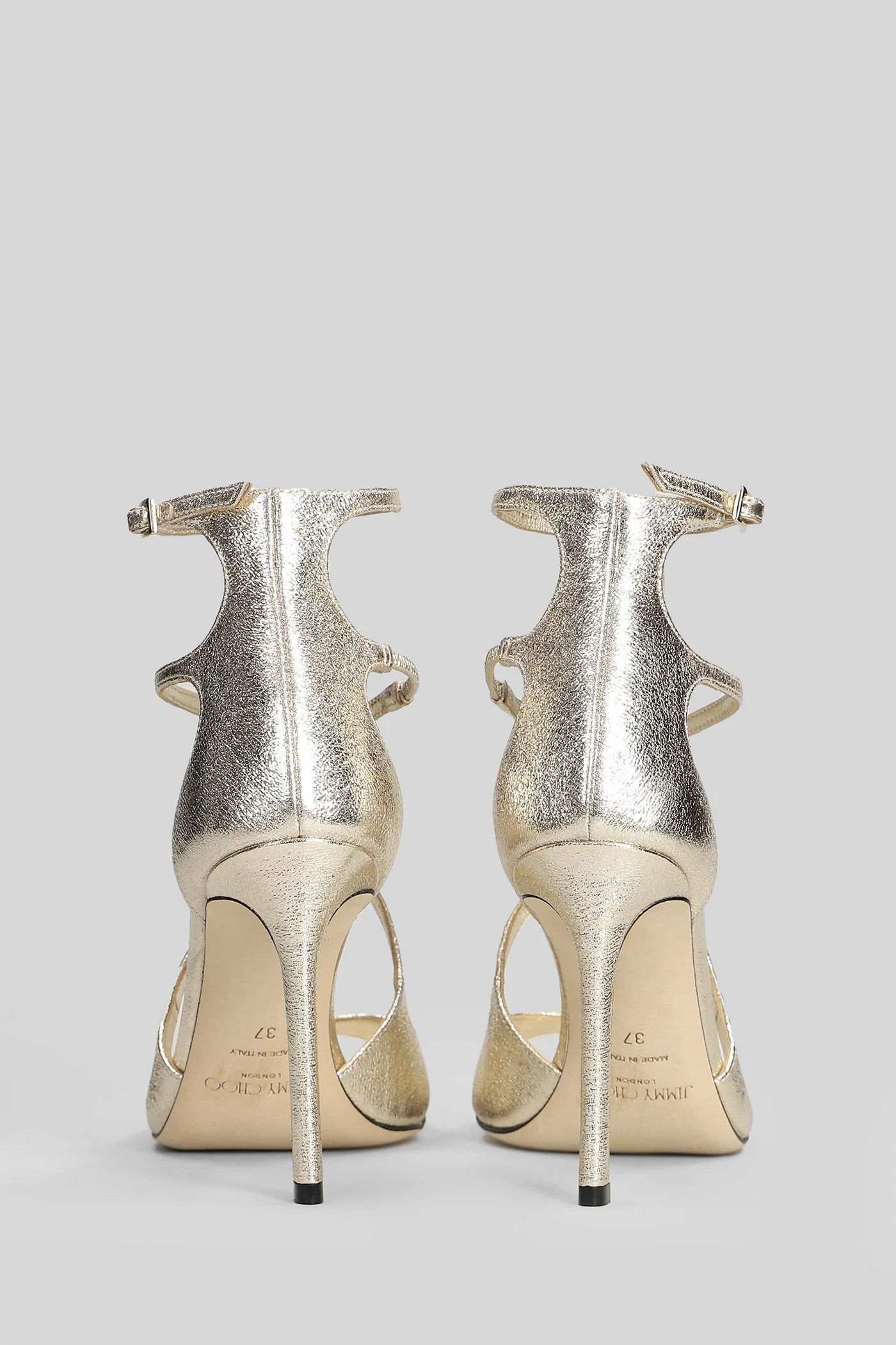 Azia 95 Sandals in platinum cotton - Image 4