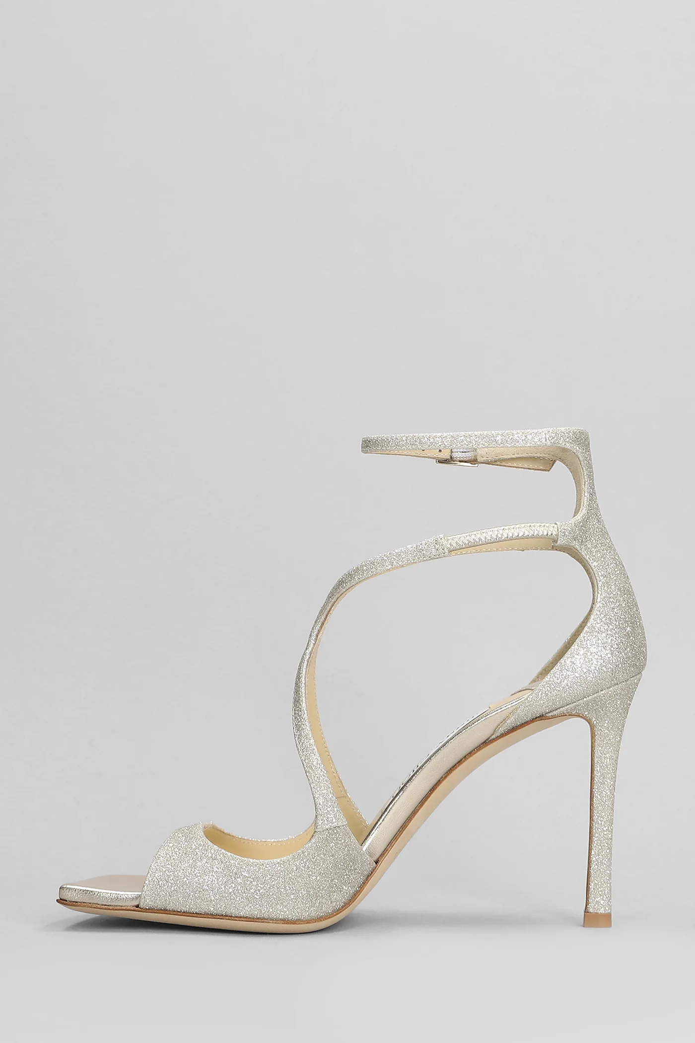Azia 95 Sandals in platinum glitter - Image 3