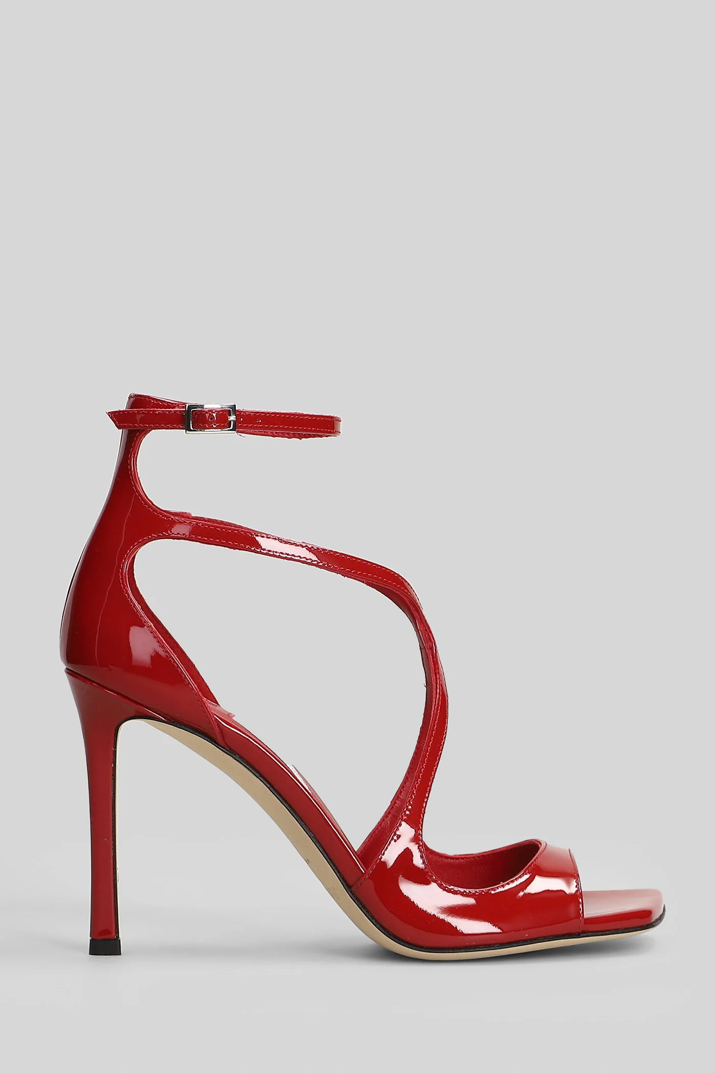 Azia 95 Sandals in red patent leather