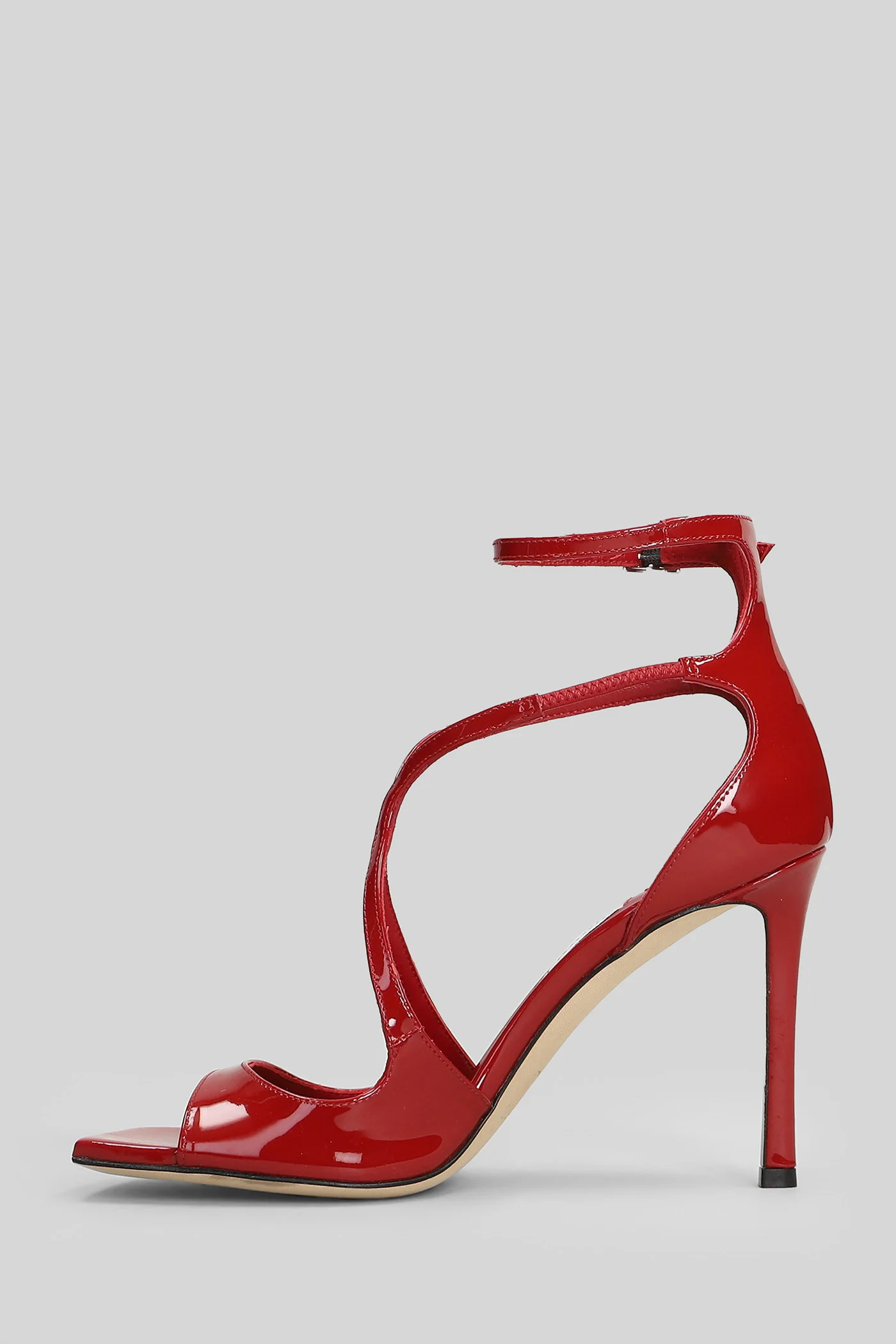 Azia 95 Sandals in red patent leather - Image 3
