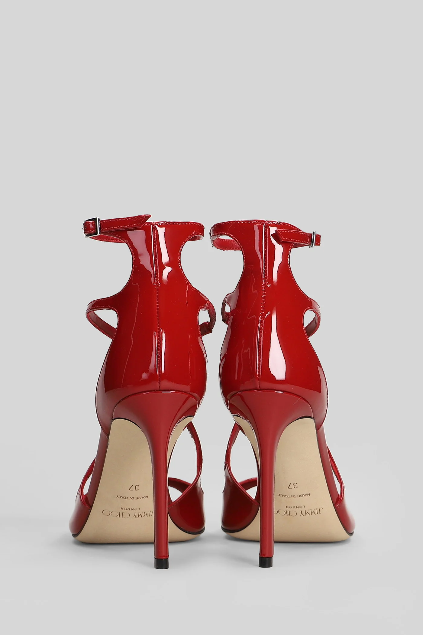 Azia 95 Sandals in red patent leather - Image 4