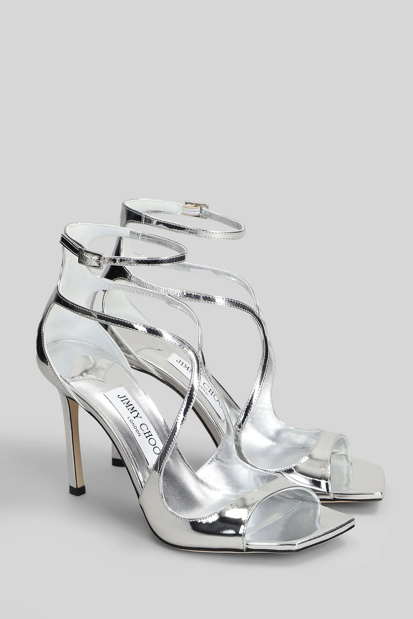Azia 95 Sandals in silver leather - Image 2