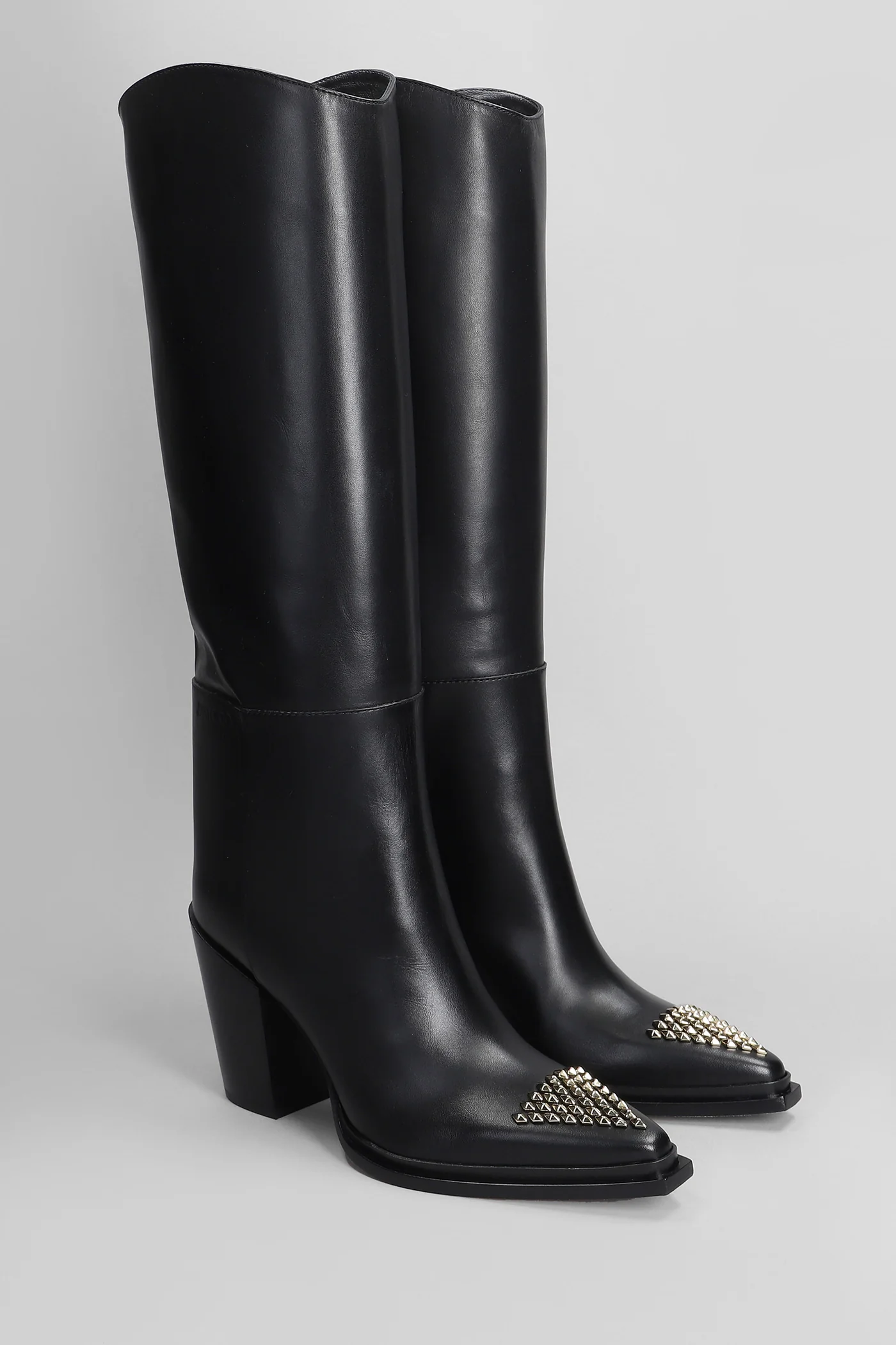 Cece 80 High heels boots in black leather - Image 2