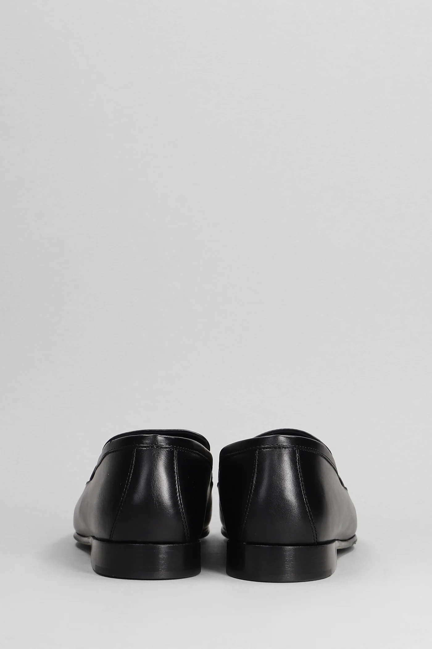 Diamond tilda Loafers in black leather - Image 3