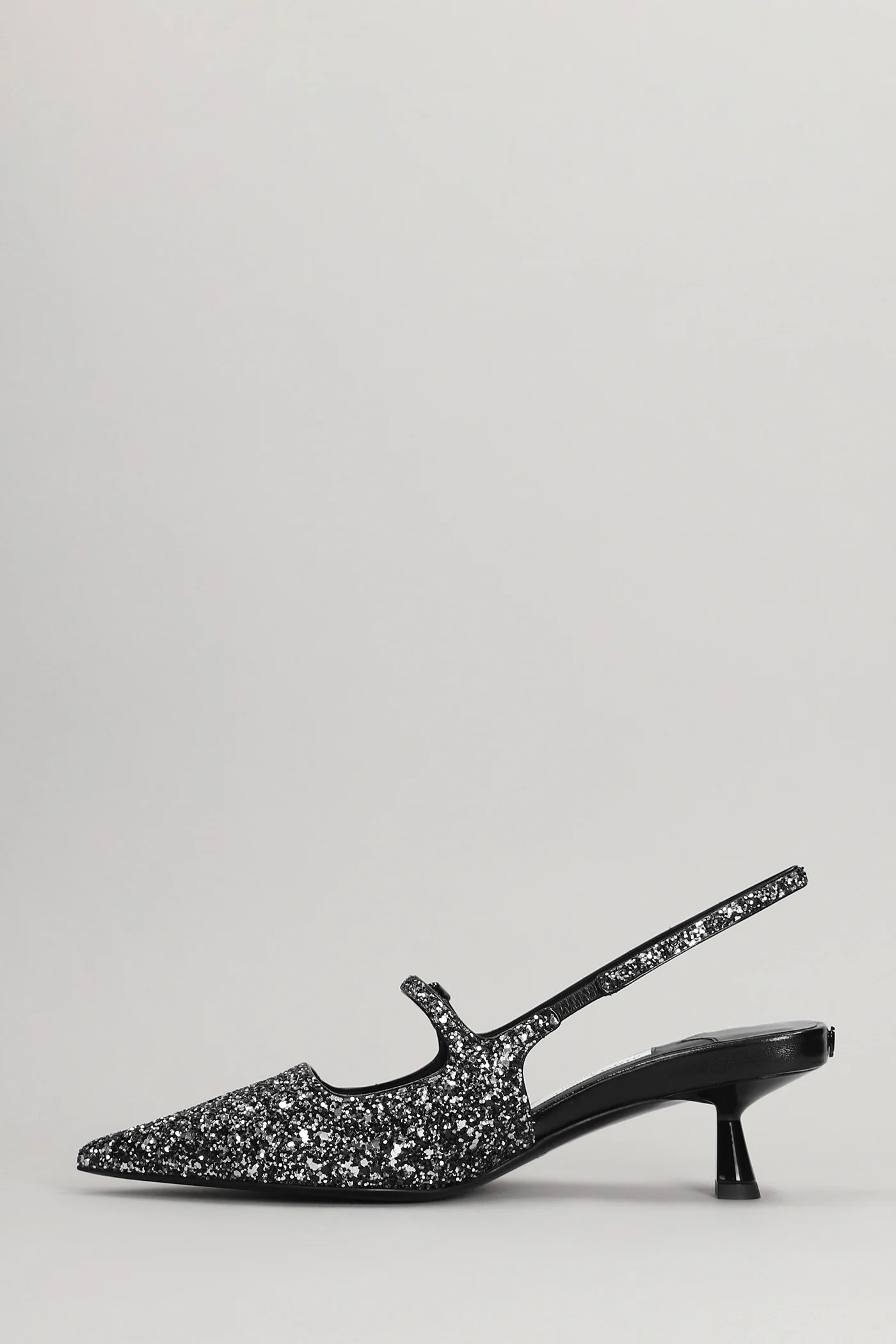 Didi 45 Pumps in black glitter - Image 3