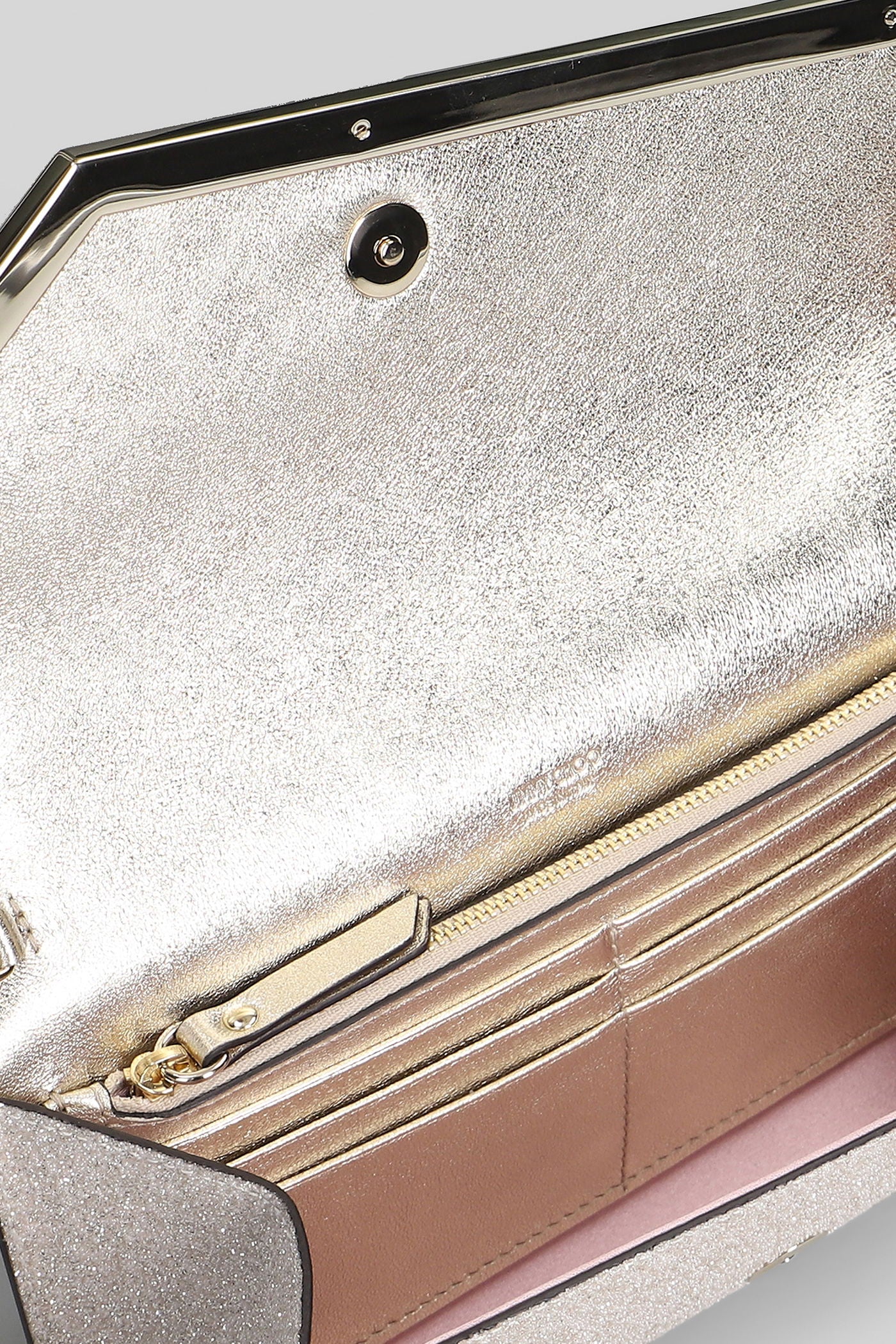 Emmie Clutch in beige glitter - Image 4