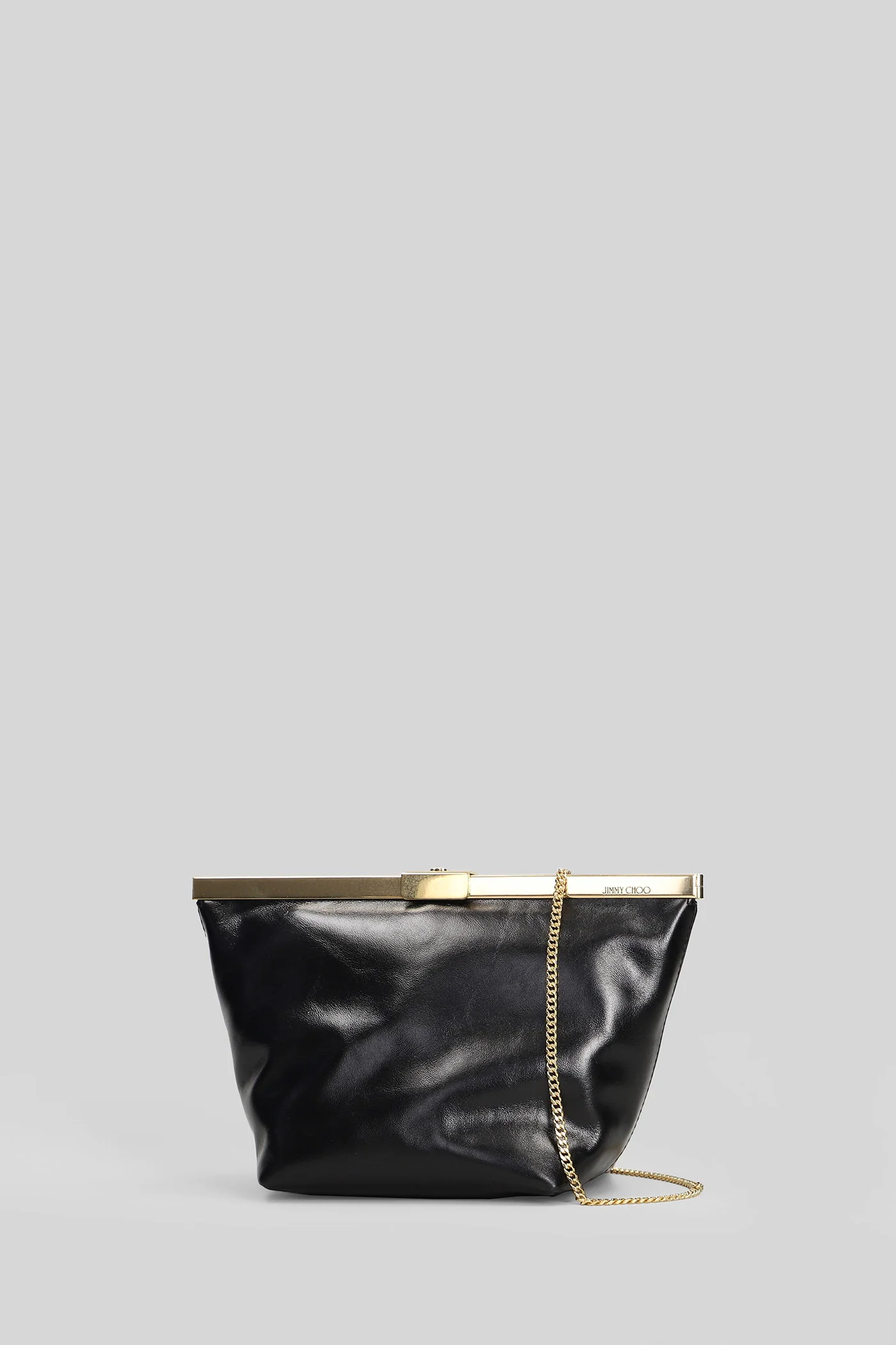 Ganache Clutch in black leather - Image 2