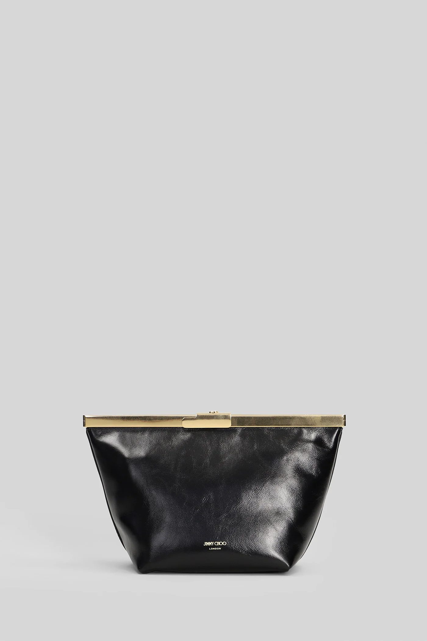 Ganache Clutch in black leather - Image 3
