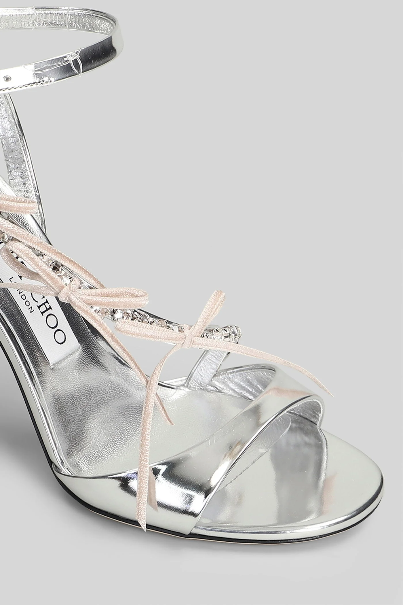 Lula 100 Sandals in silver leather - Image 5