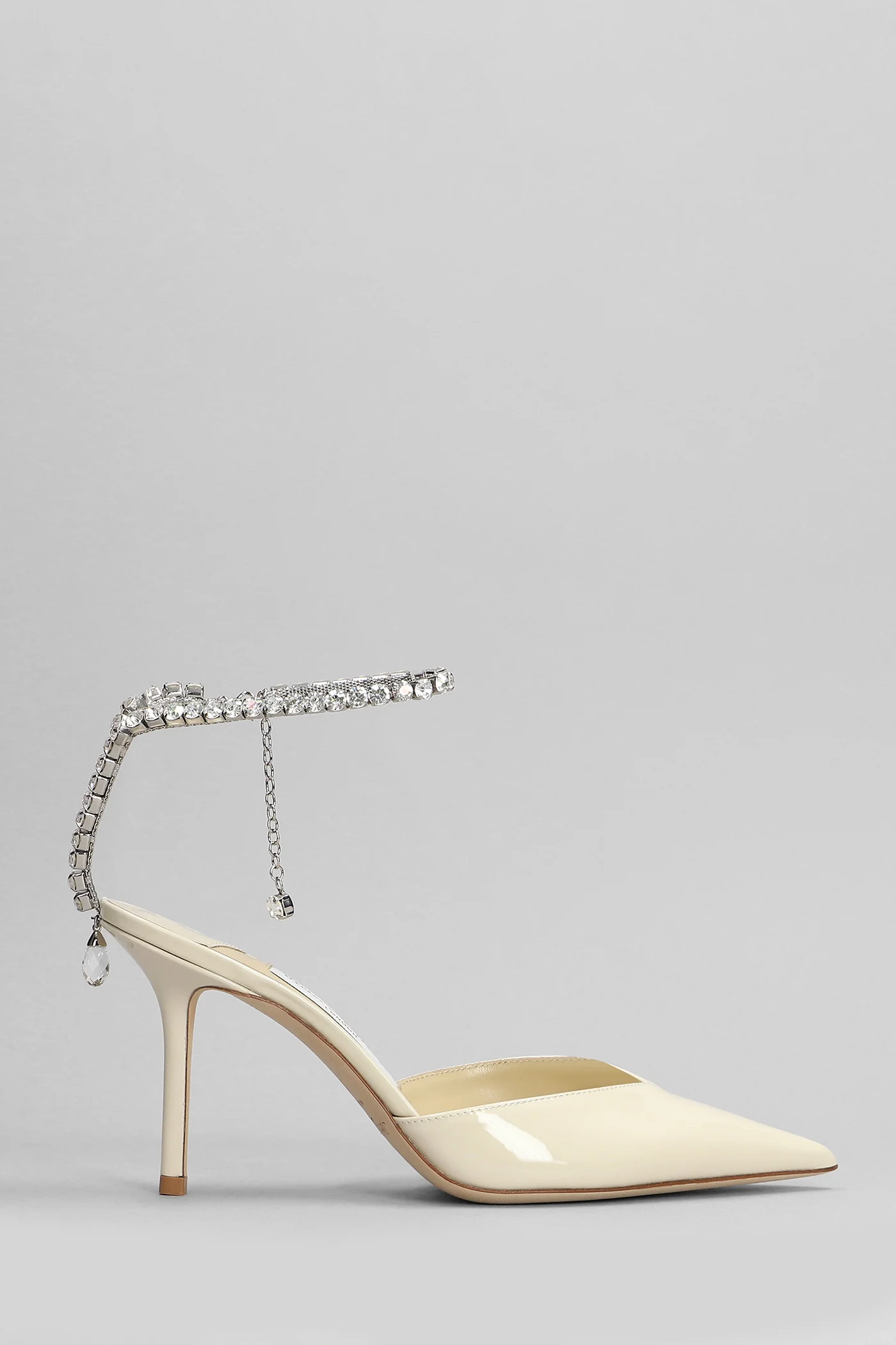 Saeda 85 Pumps in beige patent leather