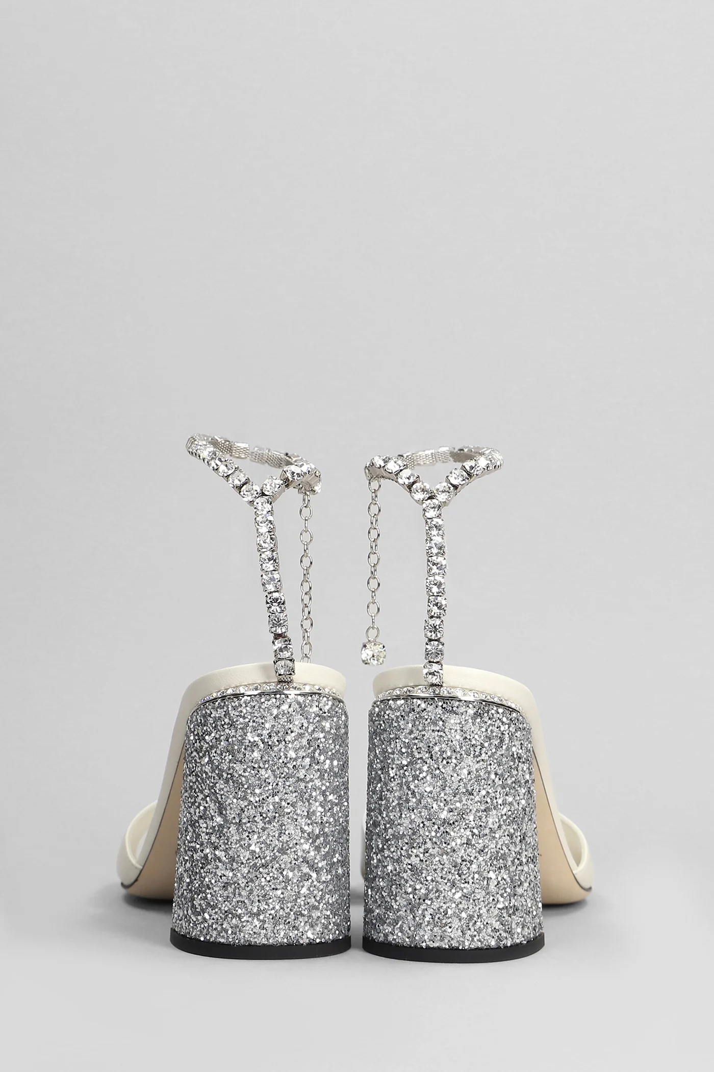 Saeda 85 Sandals in beige leather - Image 4